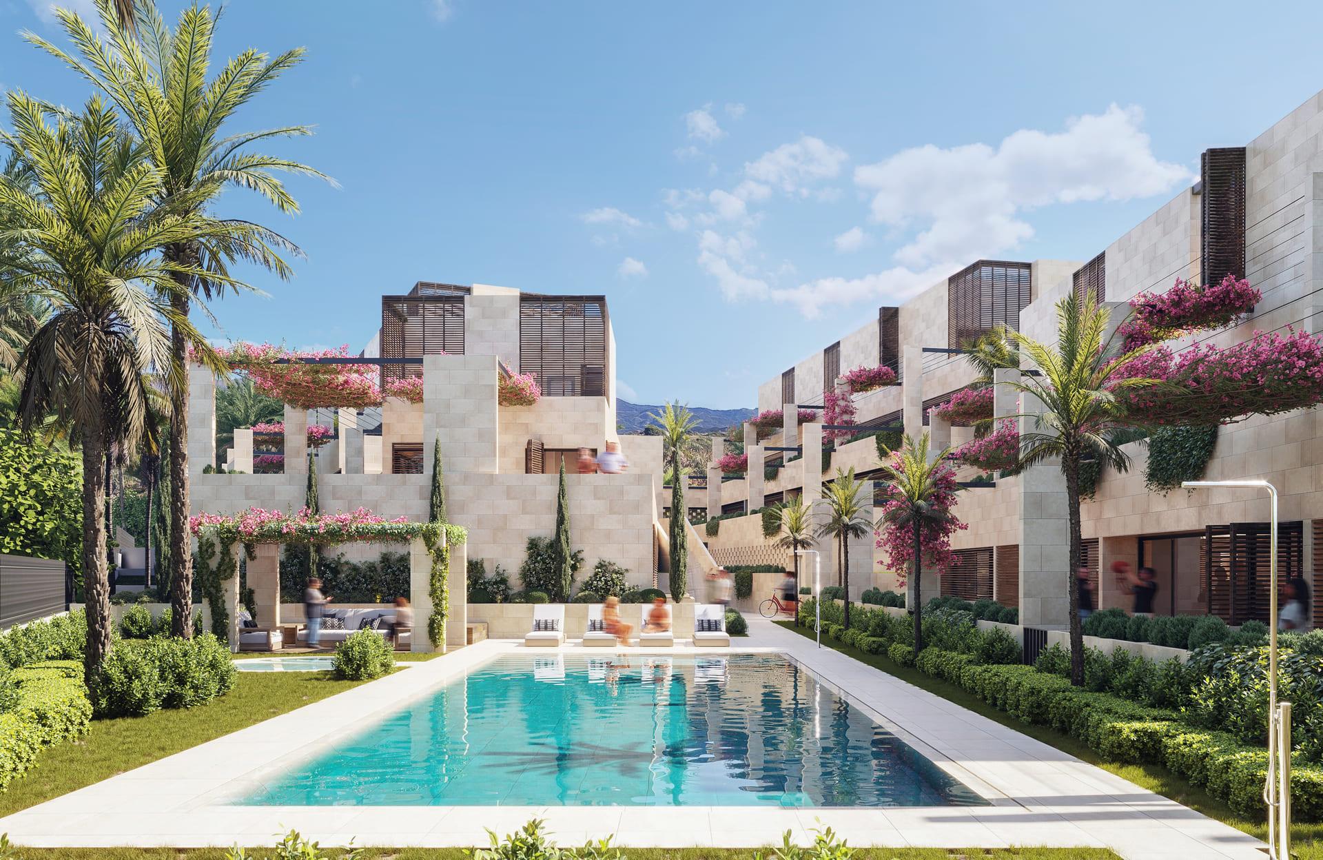 Kitchen in 2-bedroom new-build apartment, Nueva Milla De Oro, Estepona