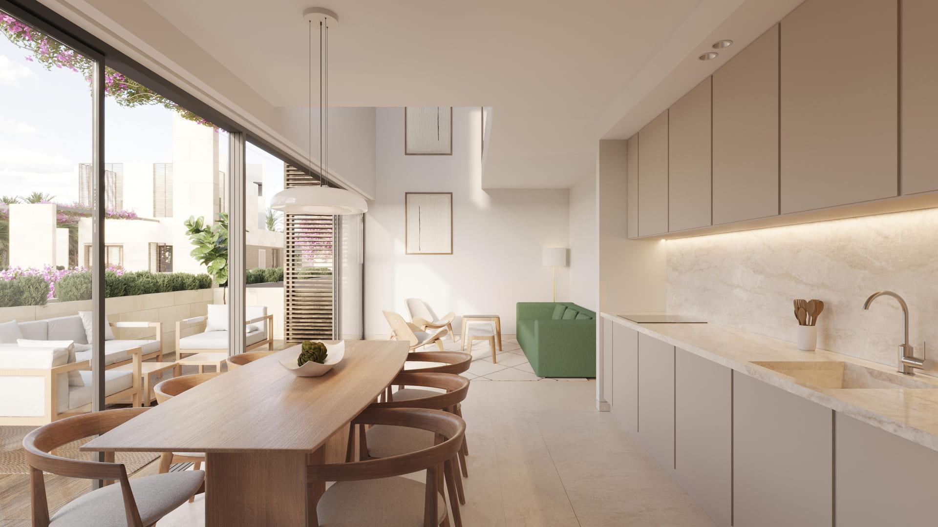 Hallway in 2-bedroom new-build apartment, Nueva Milla De Oro, Estepona