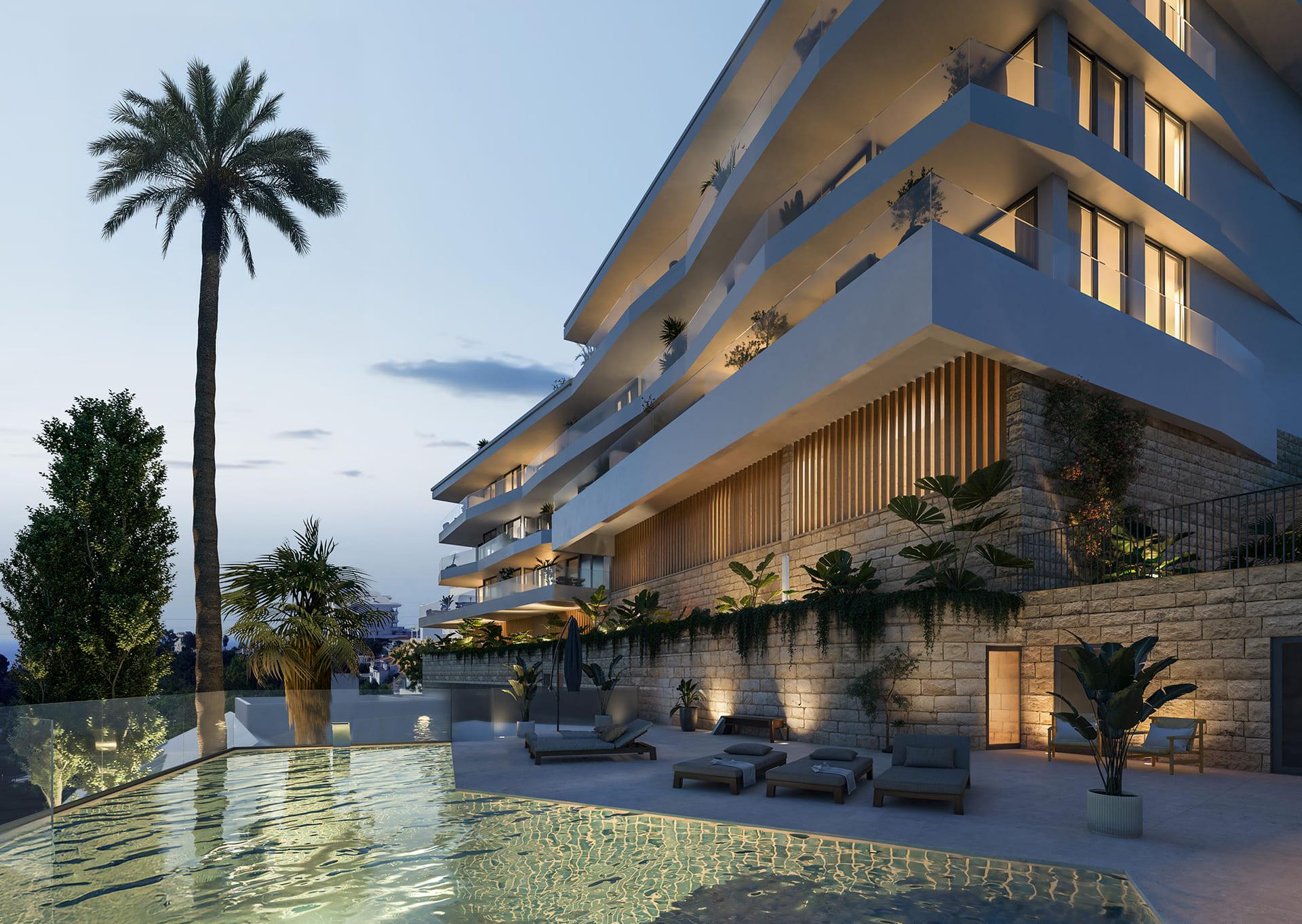 Neighbourhood view of the penthouse in Torreblanca del Sol, Fuengirola (view 29)