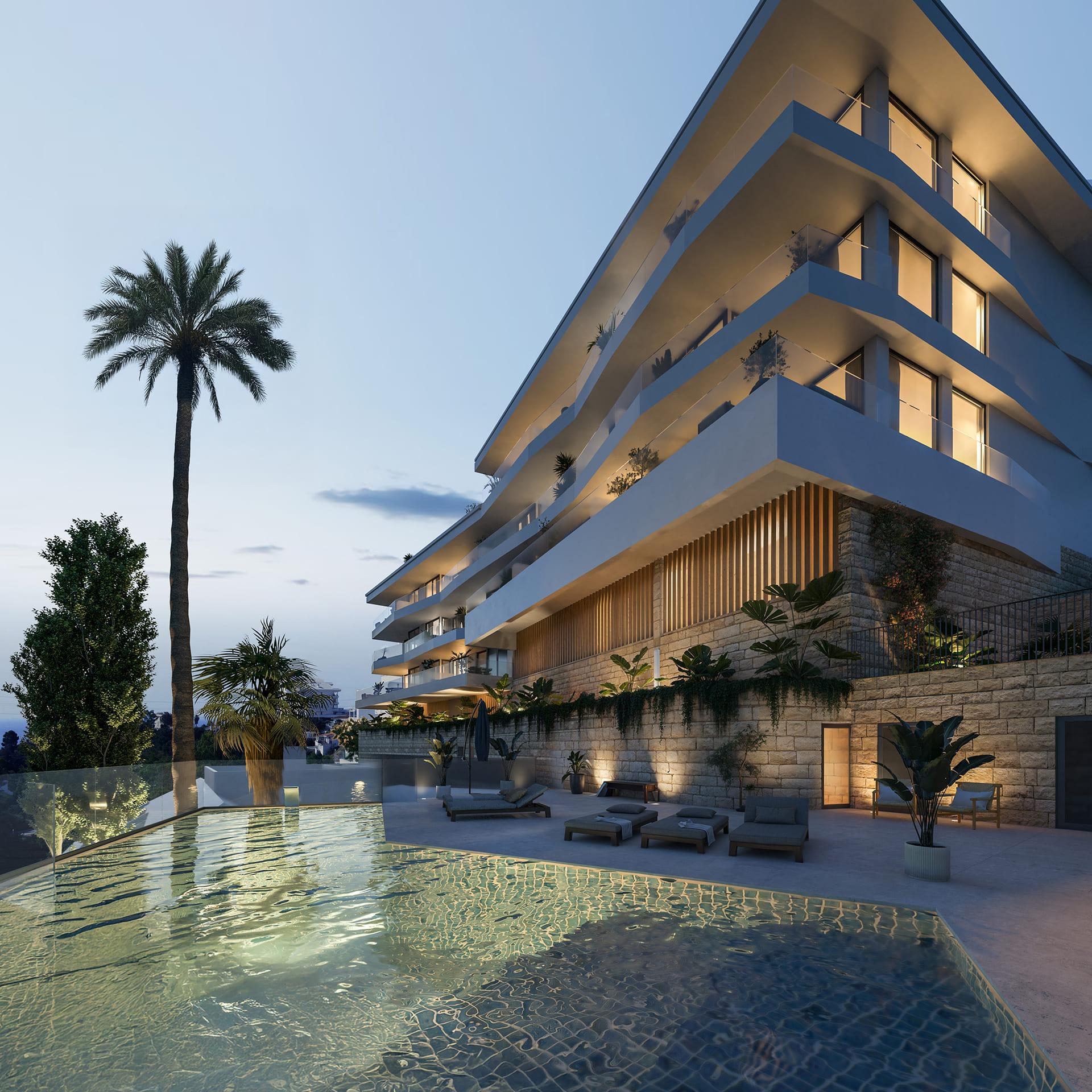 Bedroom in 3-bedroom penthouse, Torreblanca del Sol