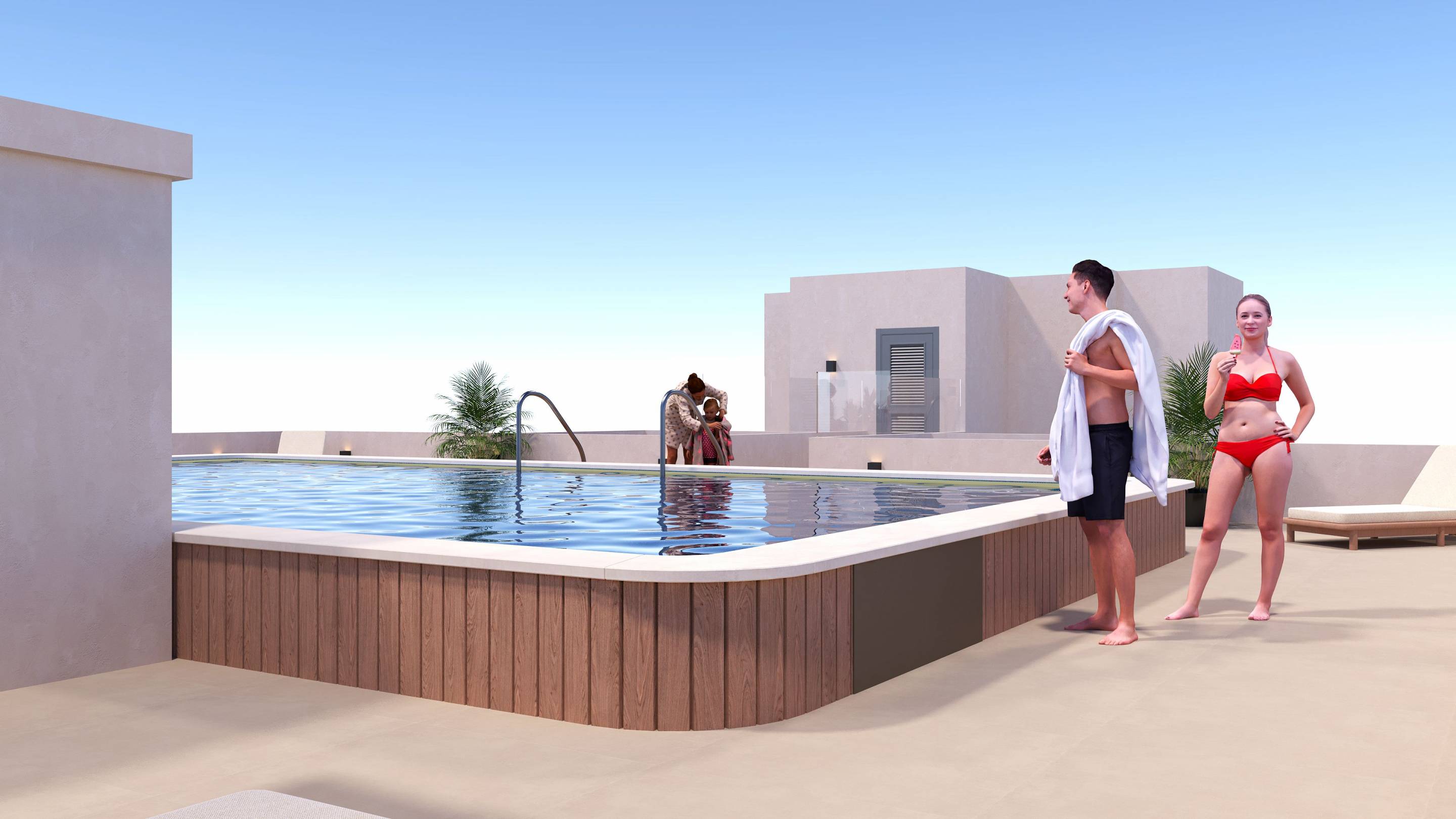 Parking area of the apartment in Pueblo 9, San Miguel De Salinas (view 37)