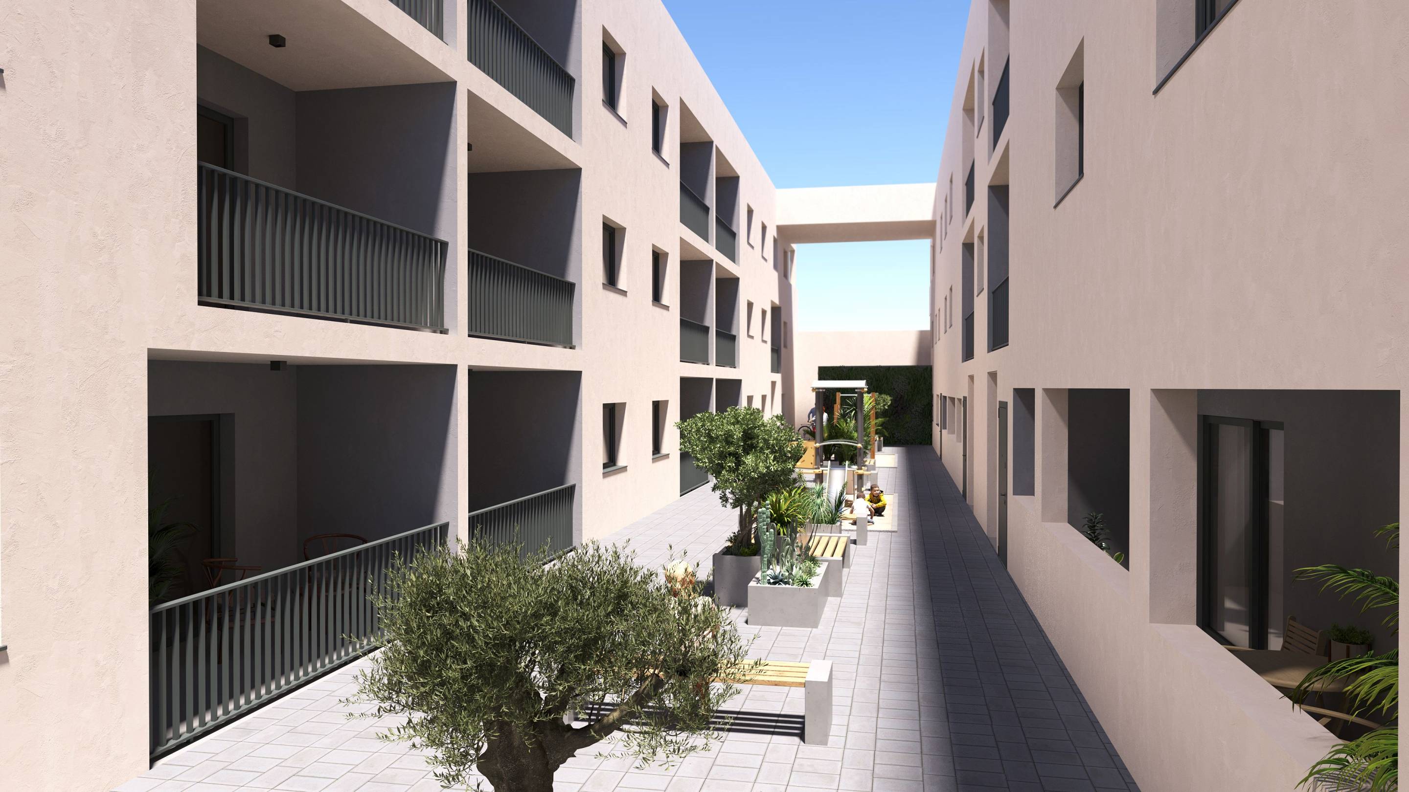 Second view of the apartment interior, Pueblo 9