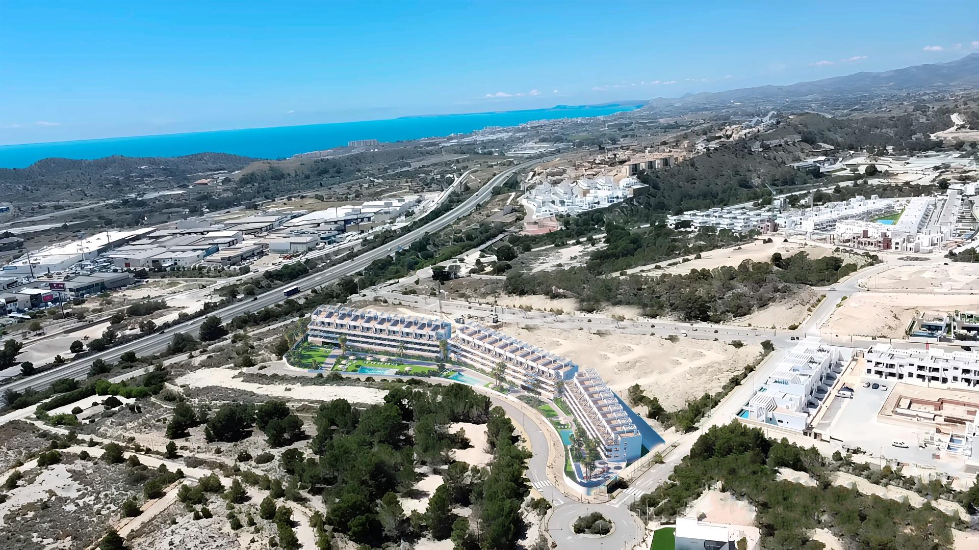 Site plan or location map for Seascape Resort, Finestrat