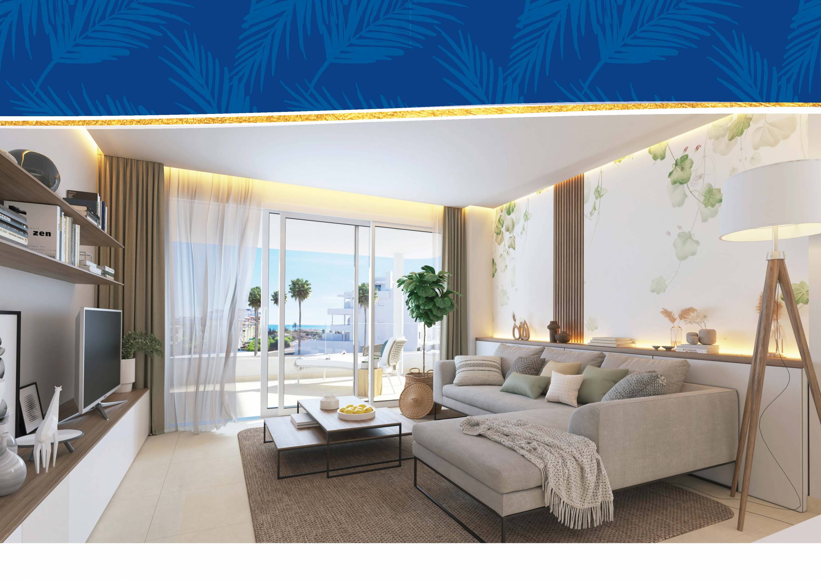 Terrace of new-build penthouse in La Cala de Mijas, Mijas