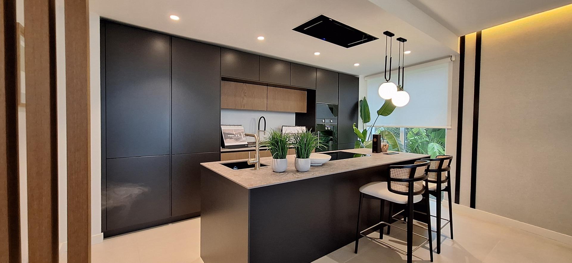 Interior detail in new-build villa, Riviera del Sol, Mijas
