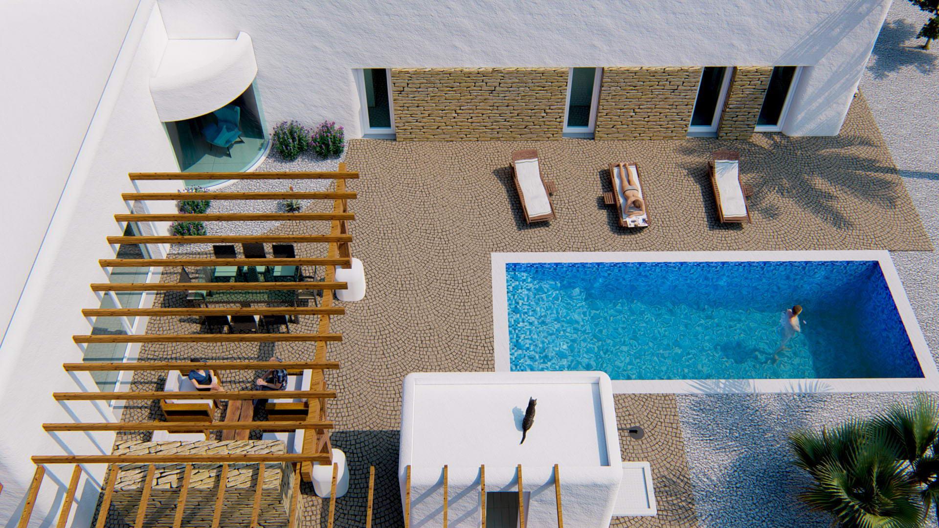 Living room interior of new-build villa in L'Alfàs del Pi