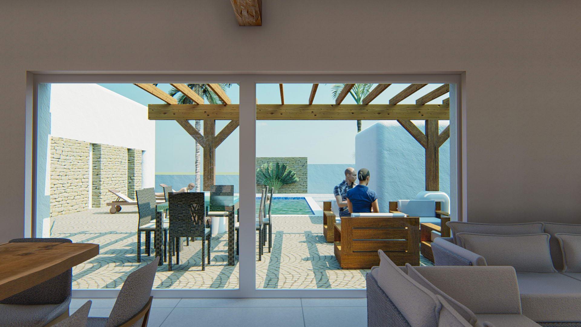 Lounge and dining area in new-build villa, Alfaz del Pi Pueblo-Urbanizaciones