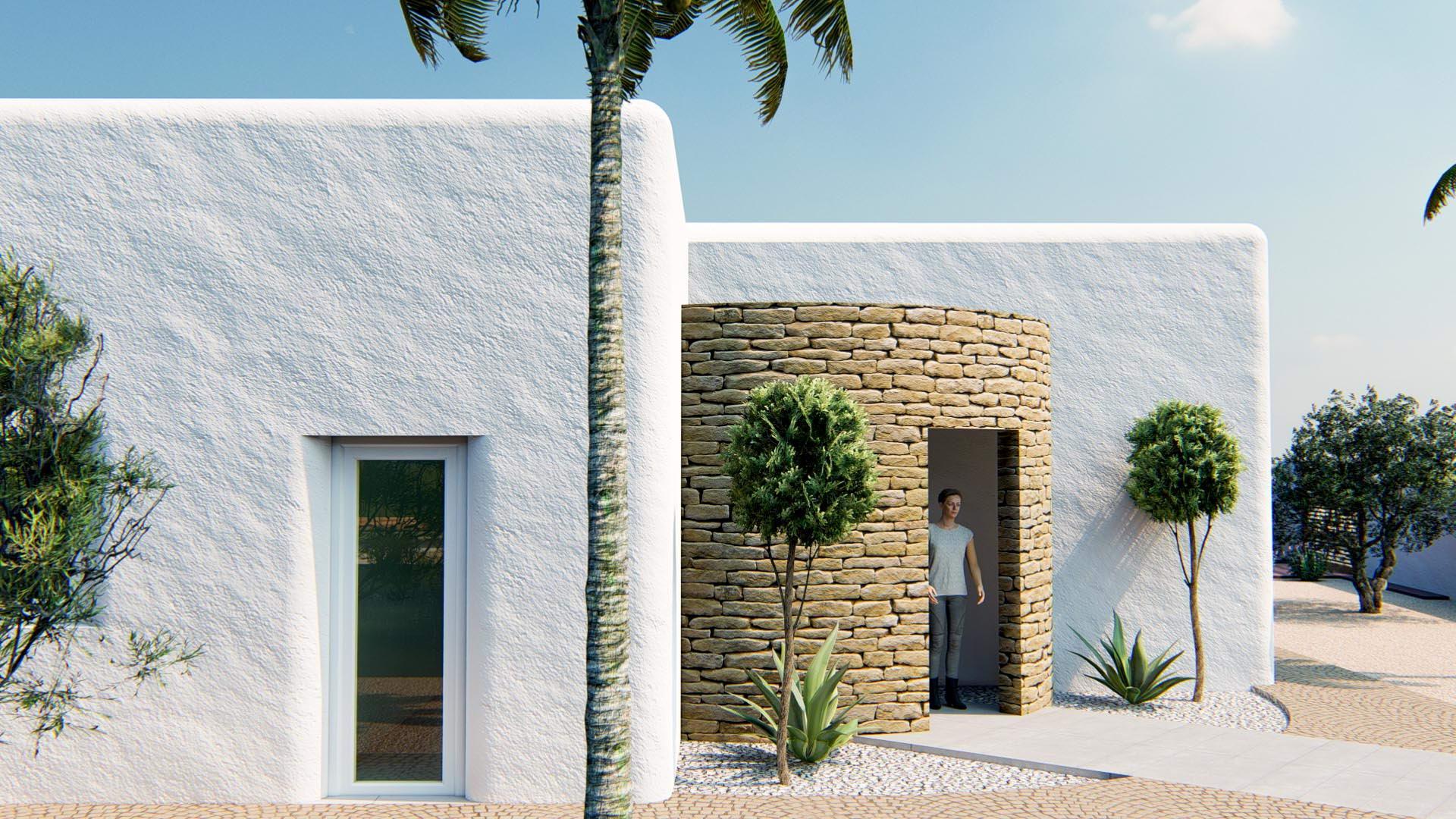 Street or access road adjacent to new-build villa, Alfaz del Pi Pueblo-Urbanizaciones