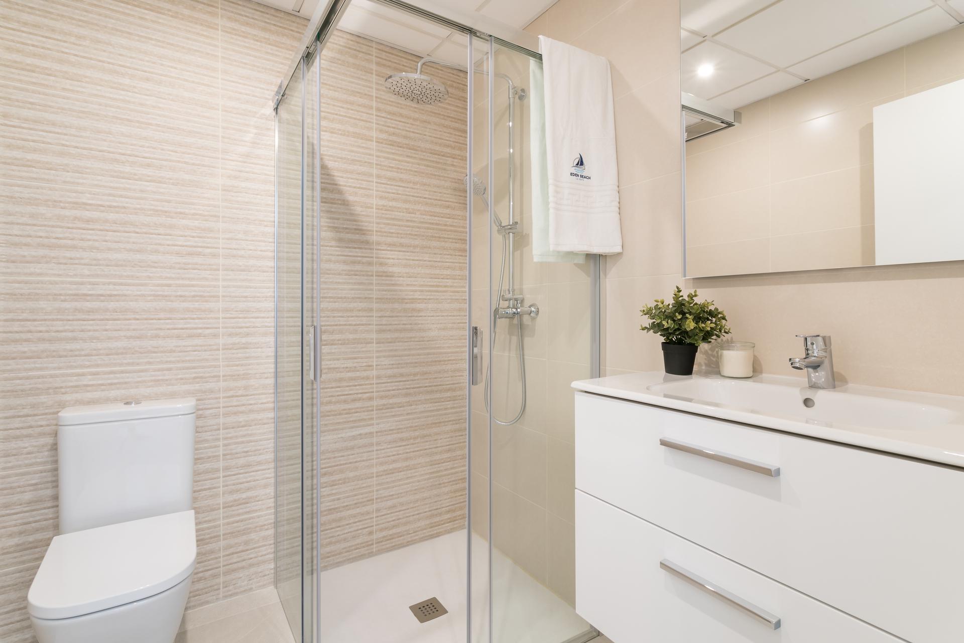 Bedroom with built-in storage in 2-bedroom apartment, Torreblanca
