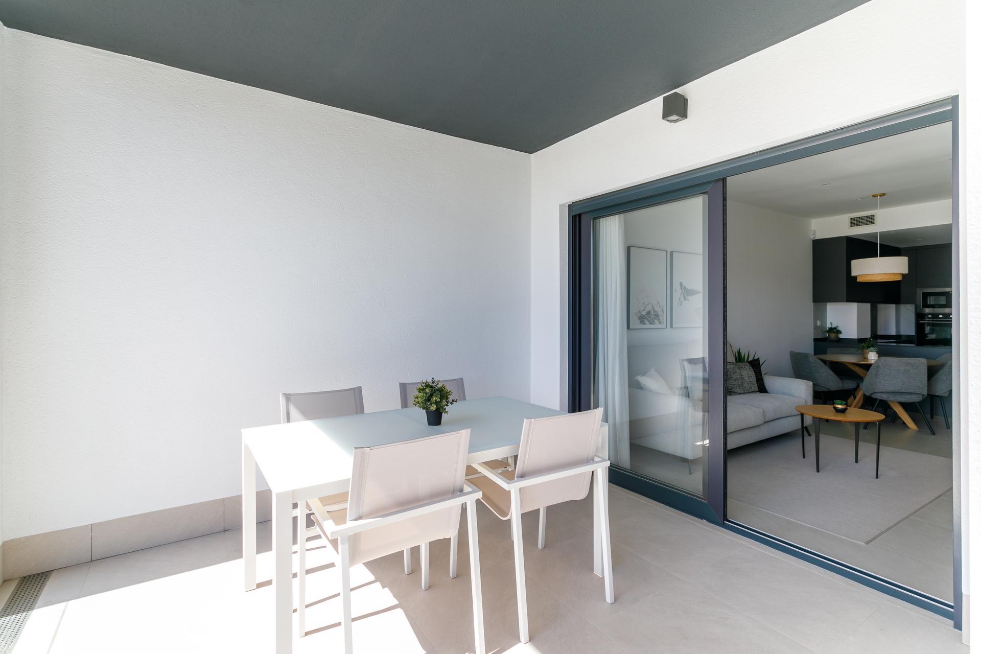 Communal garden area in new-build development, Torreblanca, Torrevieja