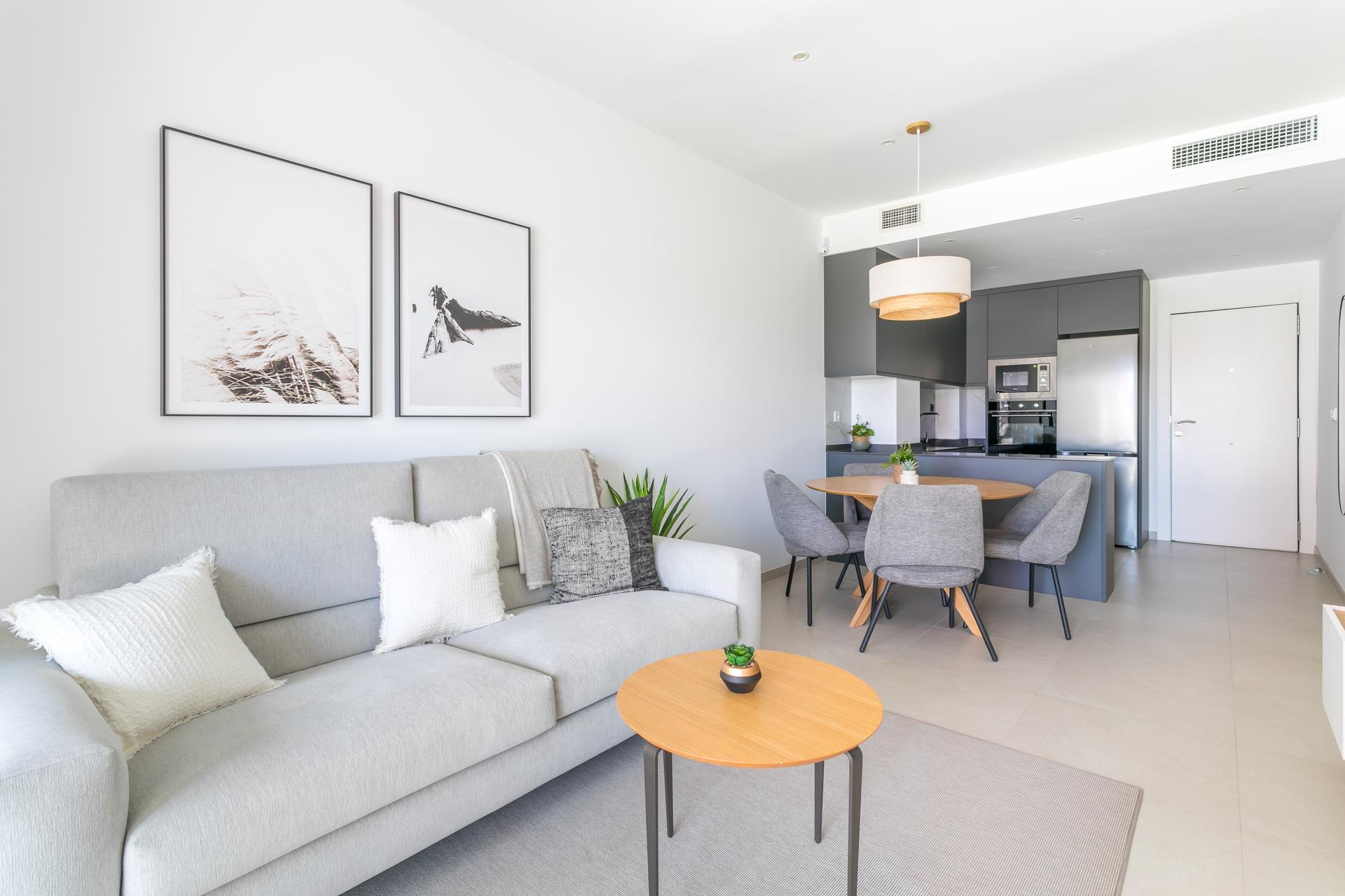 Terrace or balcony area in new-build apartment, Torreblanca, Torrevieja