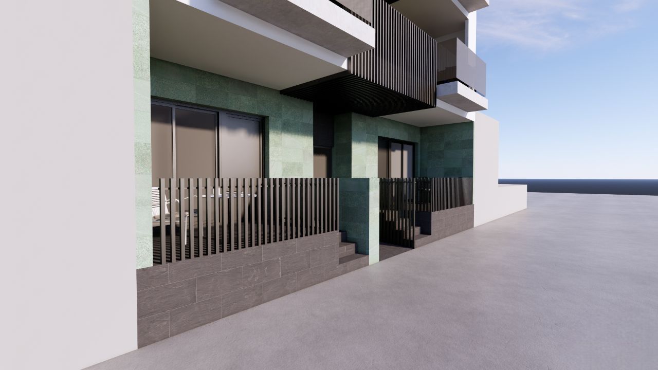 Built-in wardrobe in bedroom, new-build apartment, El Mojón