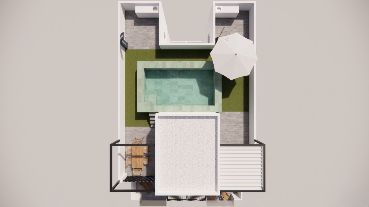 Kitchen appliances and countertop, new-build apartment, El Mojón