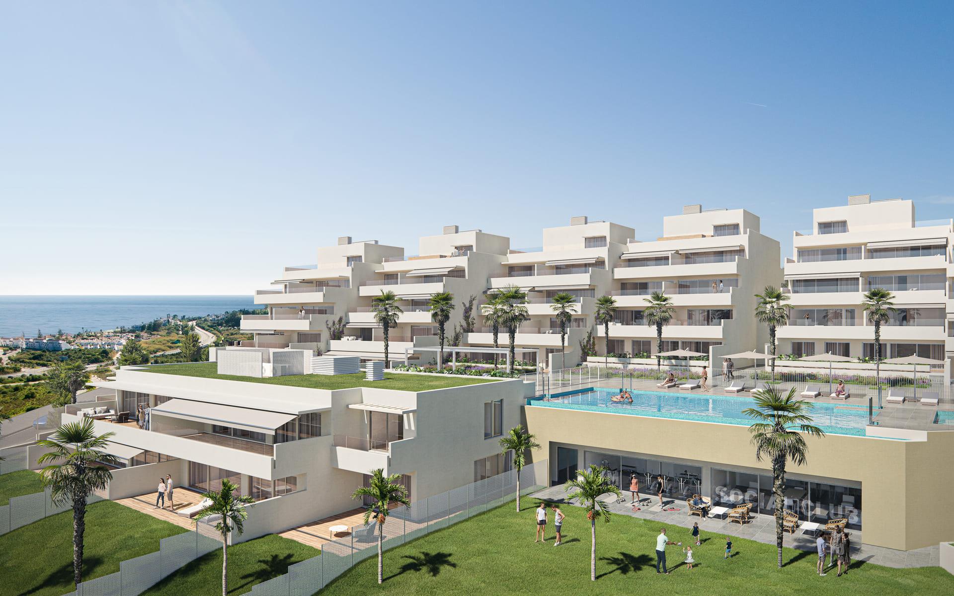 Underground parking spaces included with apartment, Arroyo Enmedio, Estepona