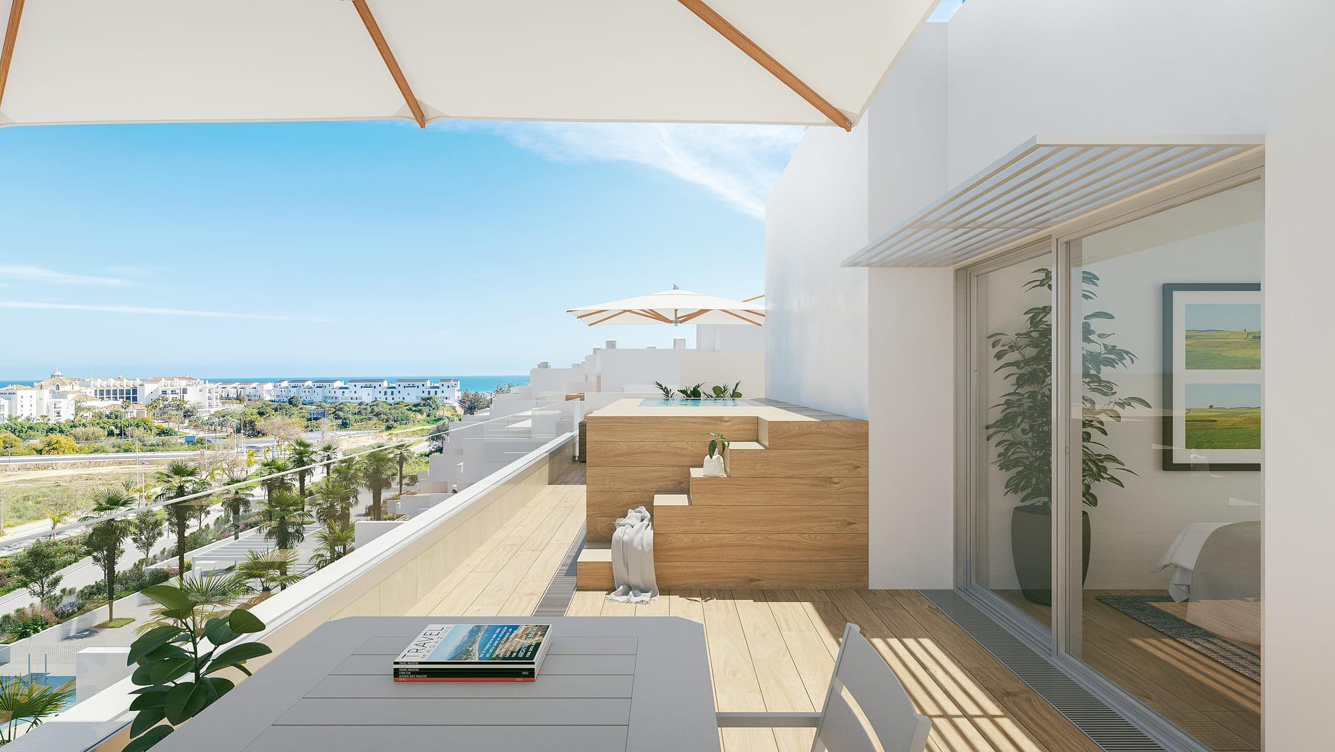 Second bathroom in 3-bedroom penthouse, Arroyo Enmedio, Estepona
