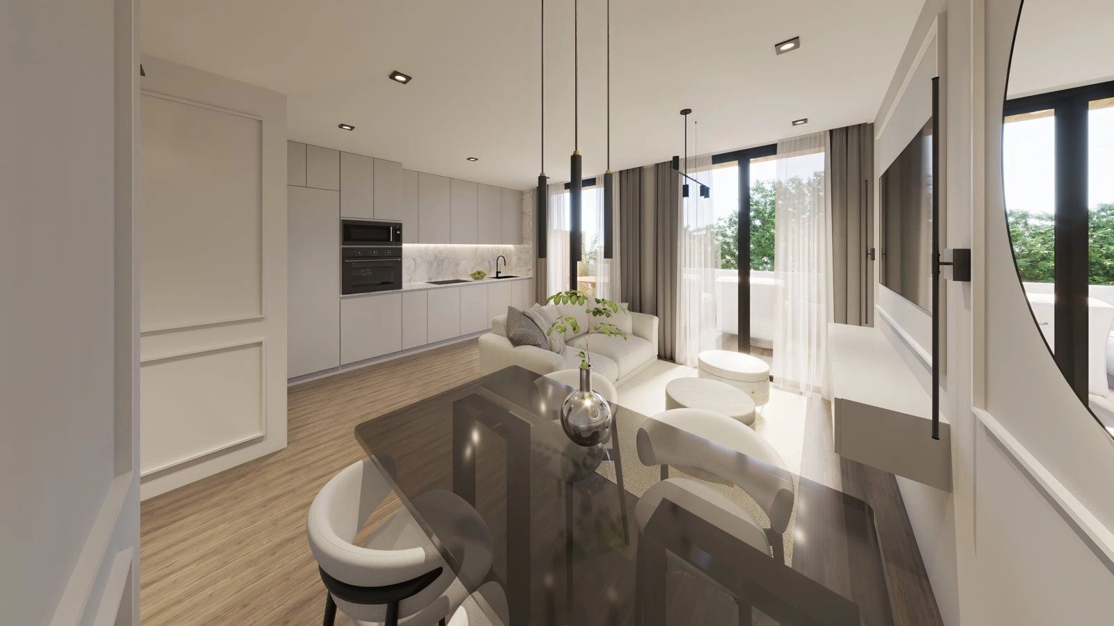 Street view of the apartment in Las Cañadas, Mijas