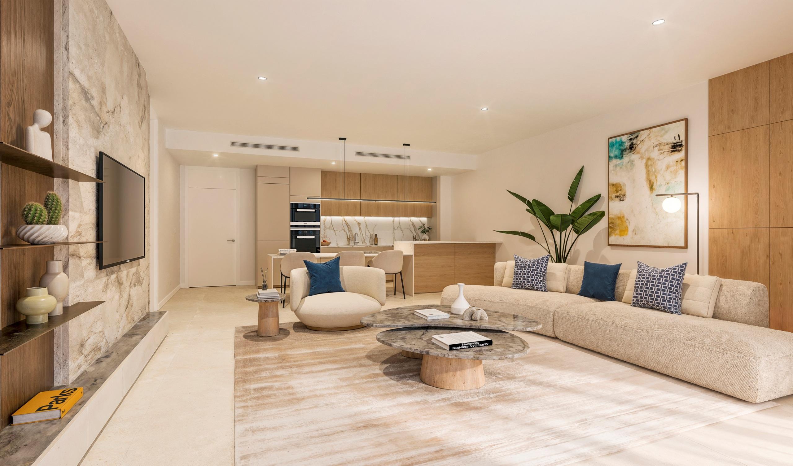 Bathroom with shower enclosure, new-build apartment, Selwo, Estepona