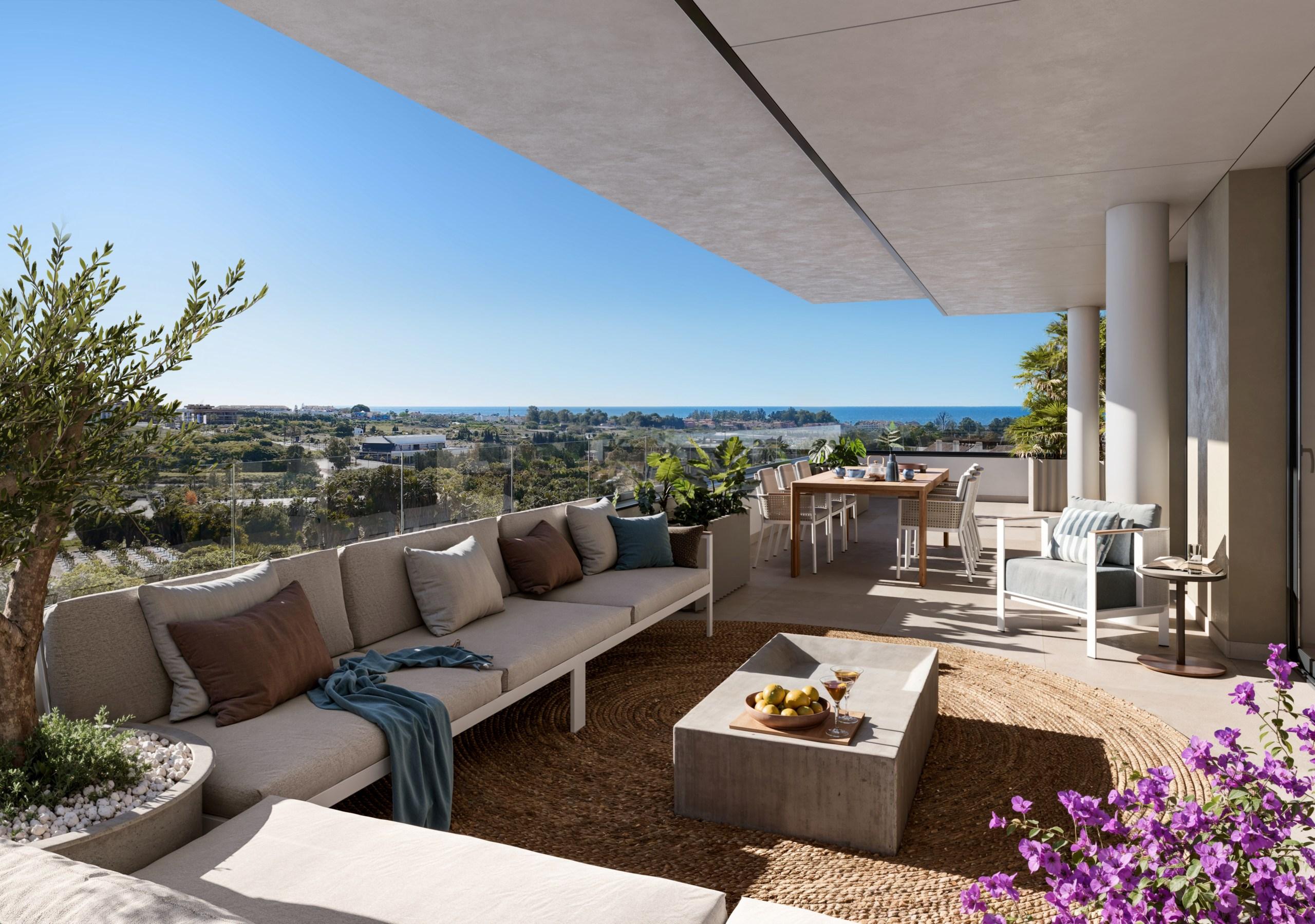 Site view of new-build development in Selwo, Estepona