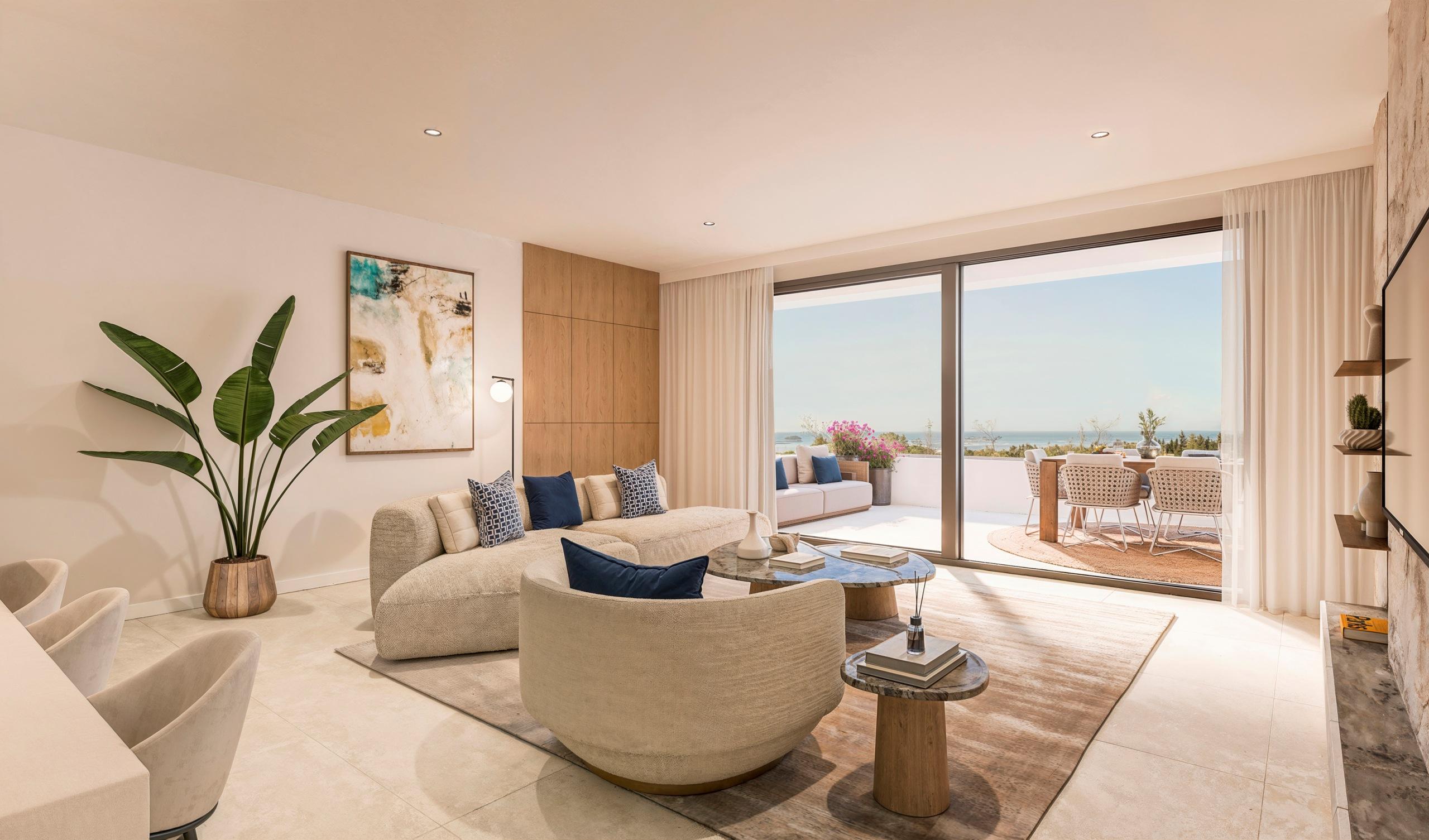Hallway and entrance area in new-build apartment, Selwo, Estepona