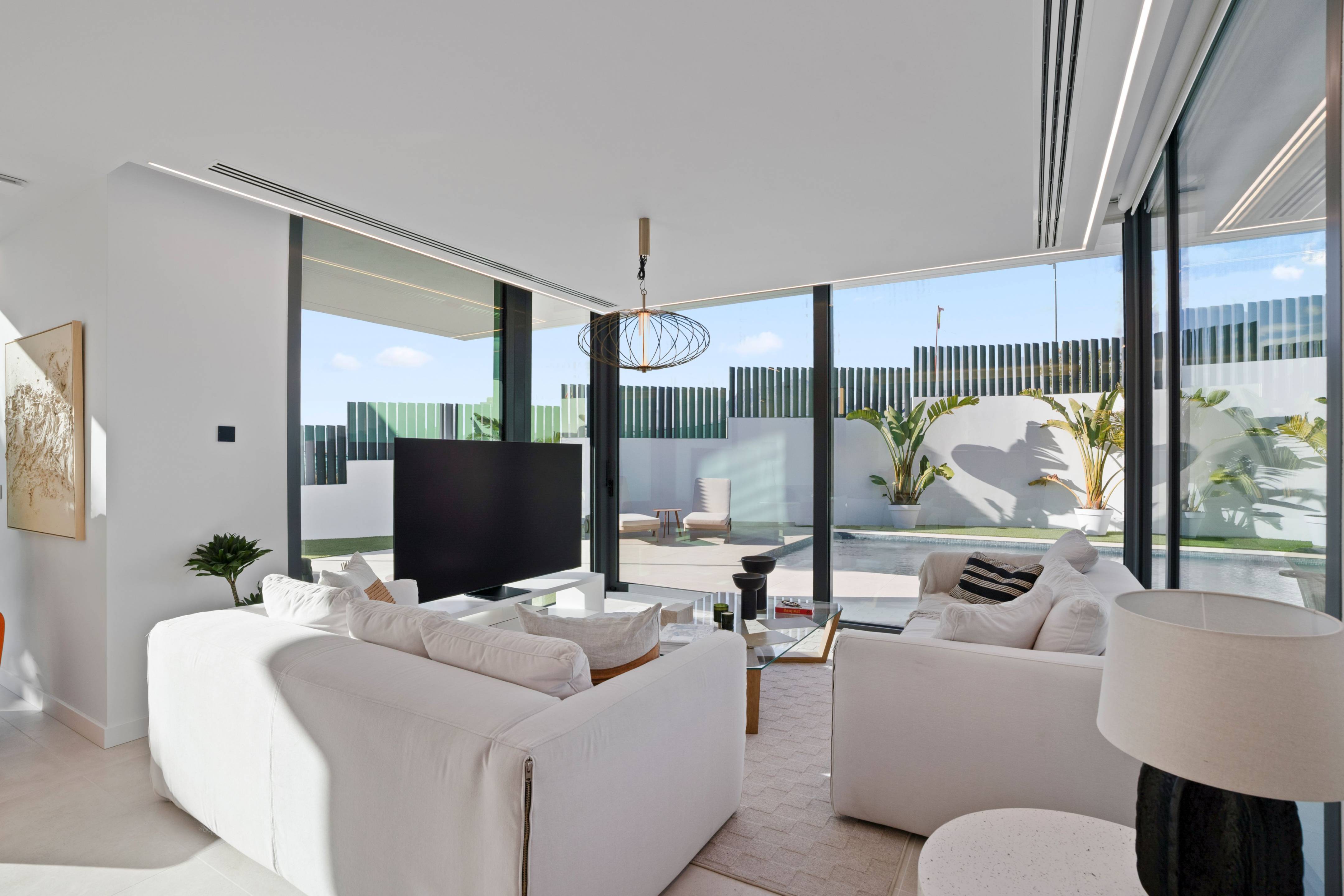 Development site overview showing 7 villas, Rincón de Loix, Benidorm