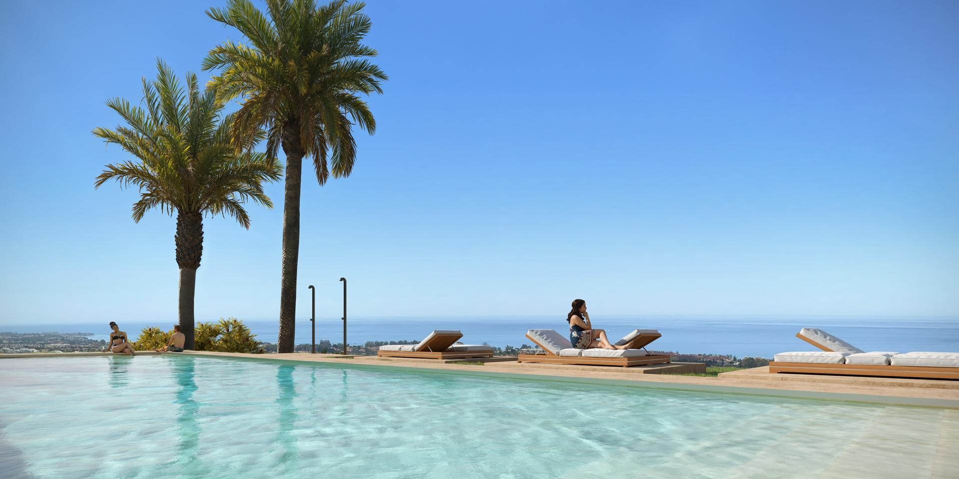 Development exterior and landscaping, El Velerín, Estepona