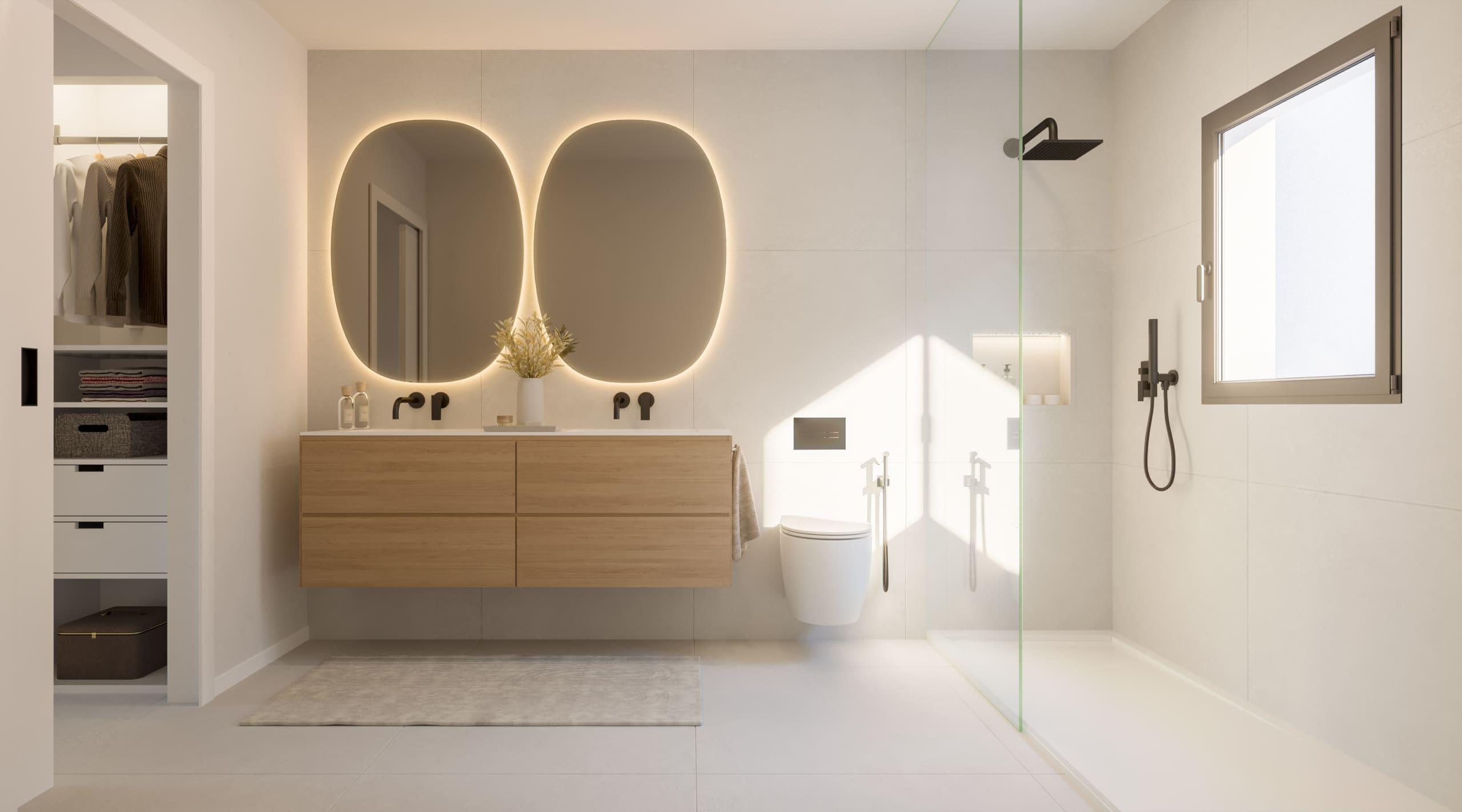 Hallway and entrance area in new-build penthouse, Cancelada, Estepona