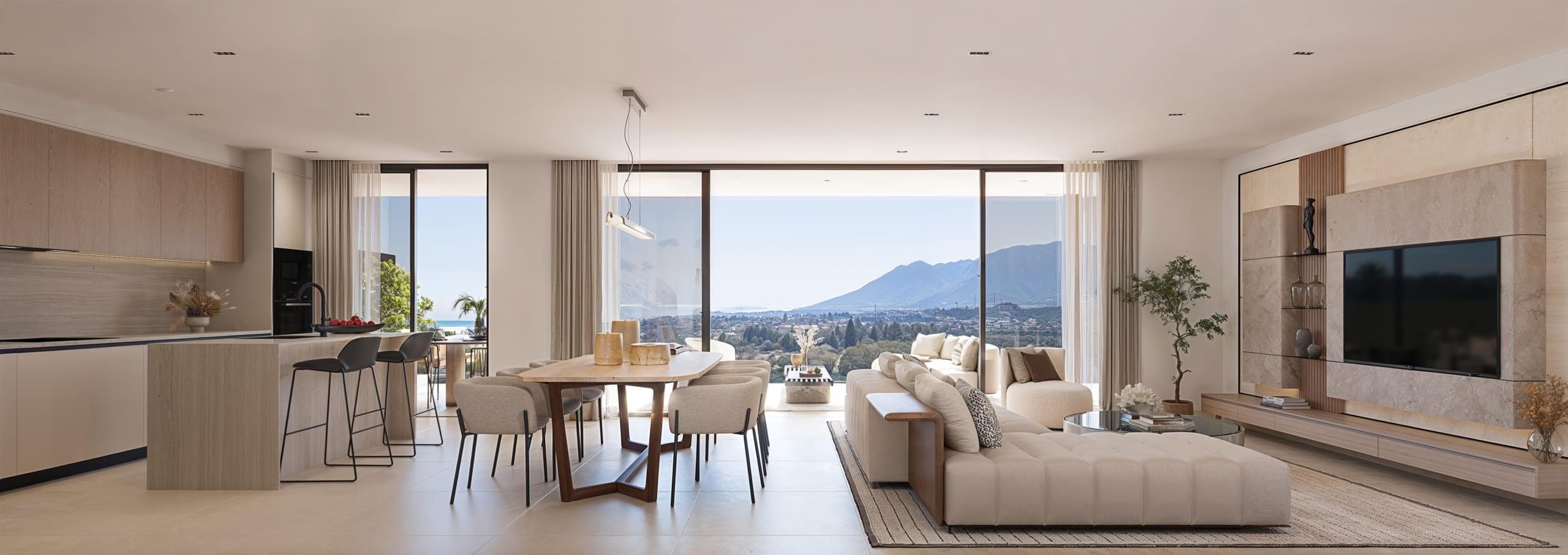 Solarium rooftop area with views, new-build penthouse, Cancelada
