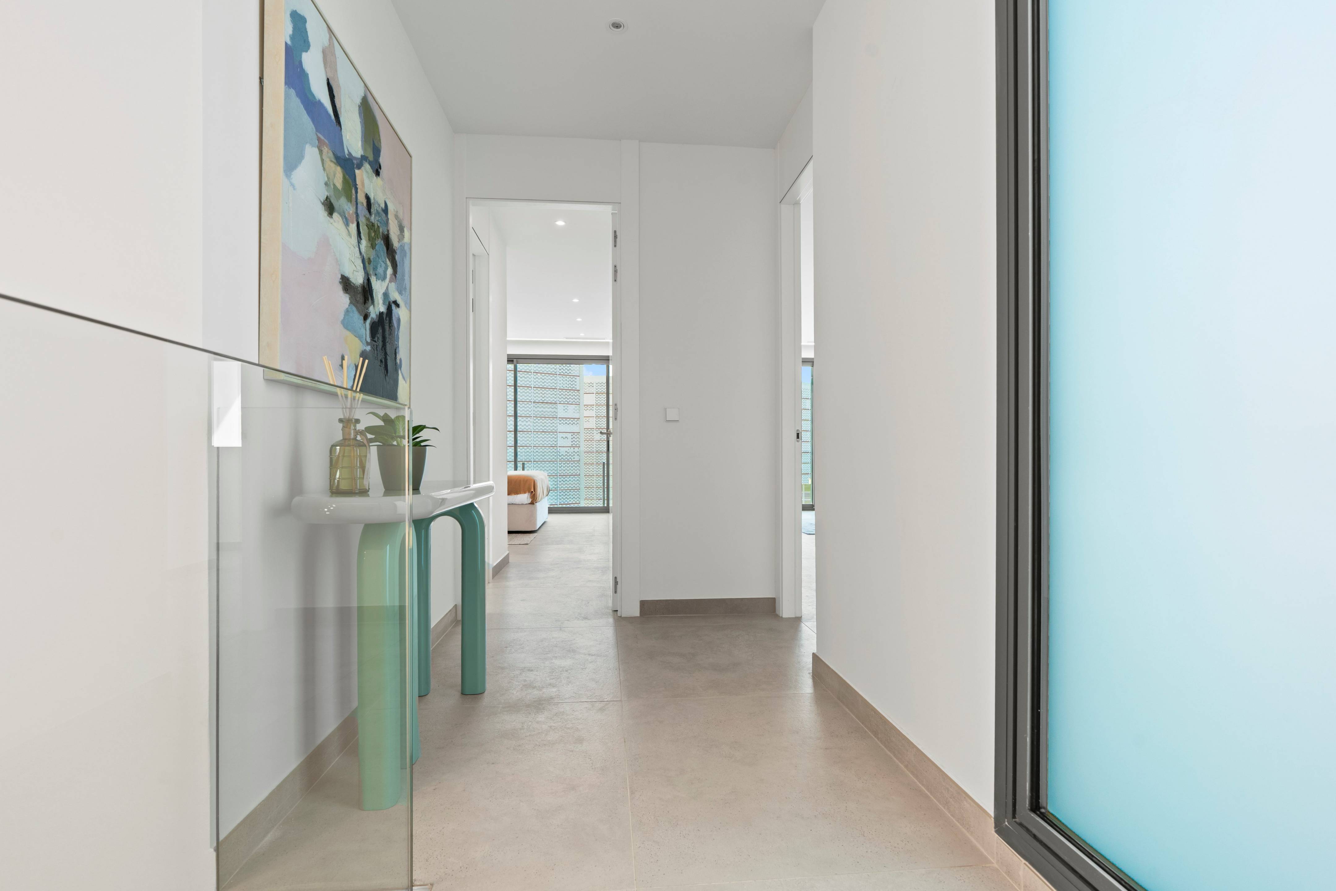 Master bathroom with double vanity, new-build villa, Rincón de Loix