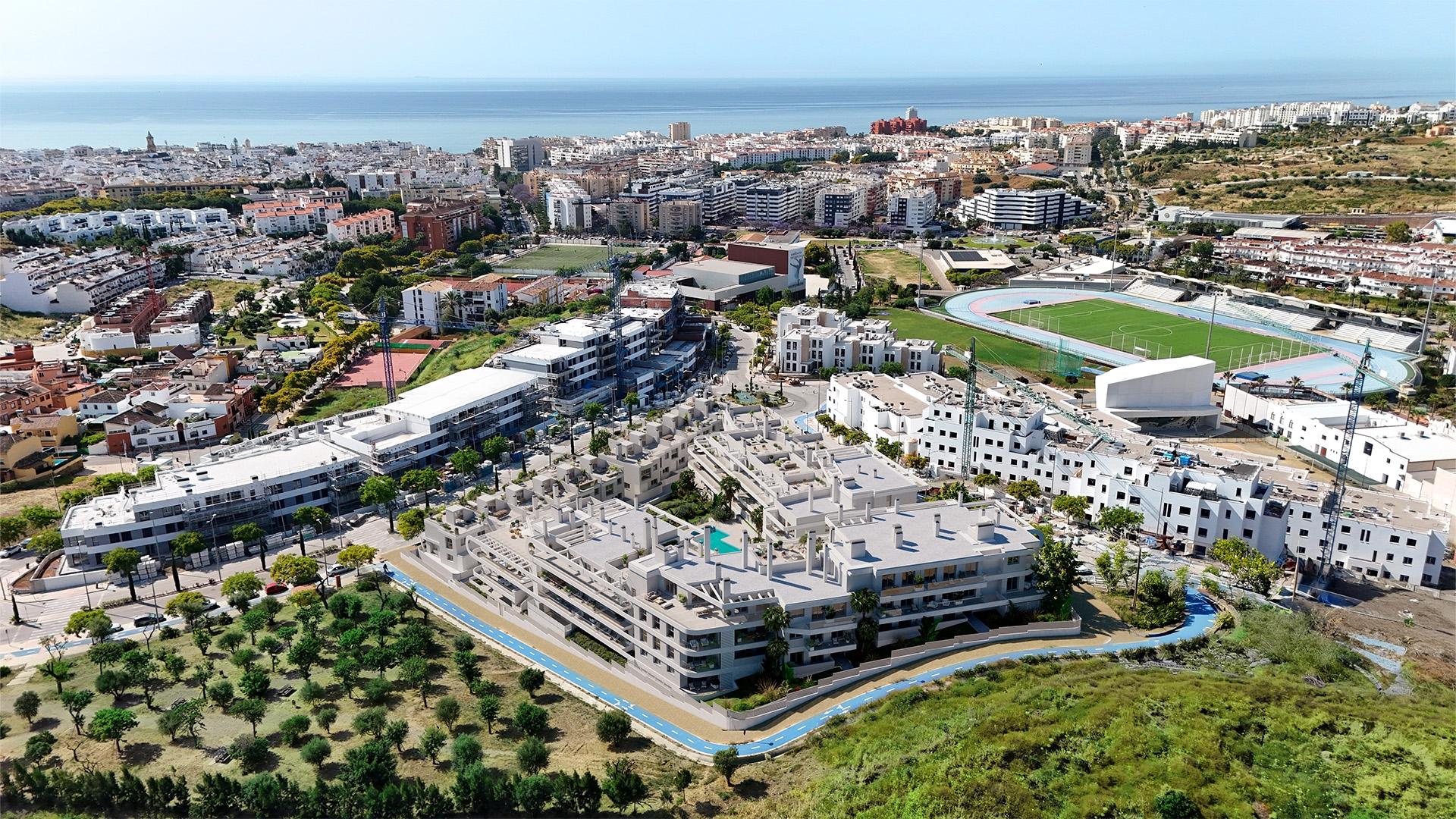 Floor plan of 2-bedroom 79 m2 apartment, Zona Calvario, Estepona