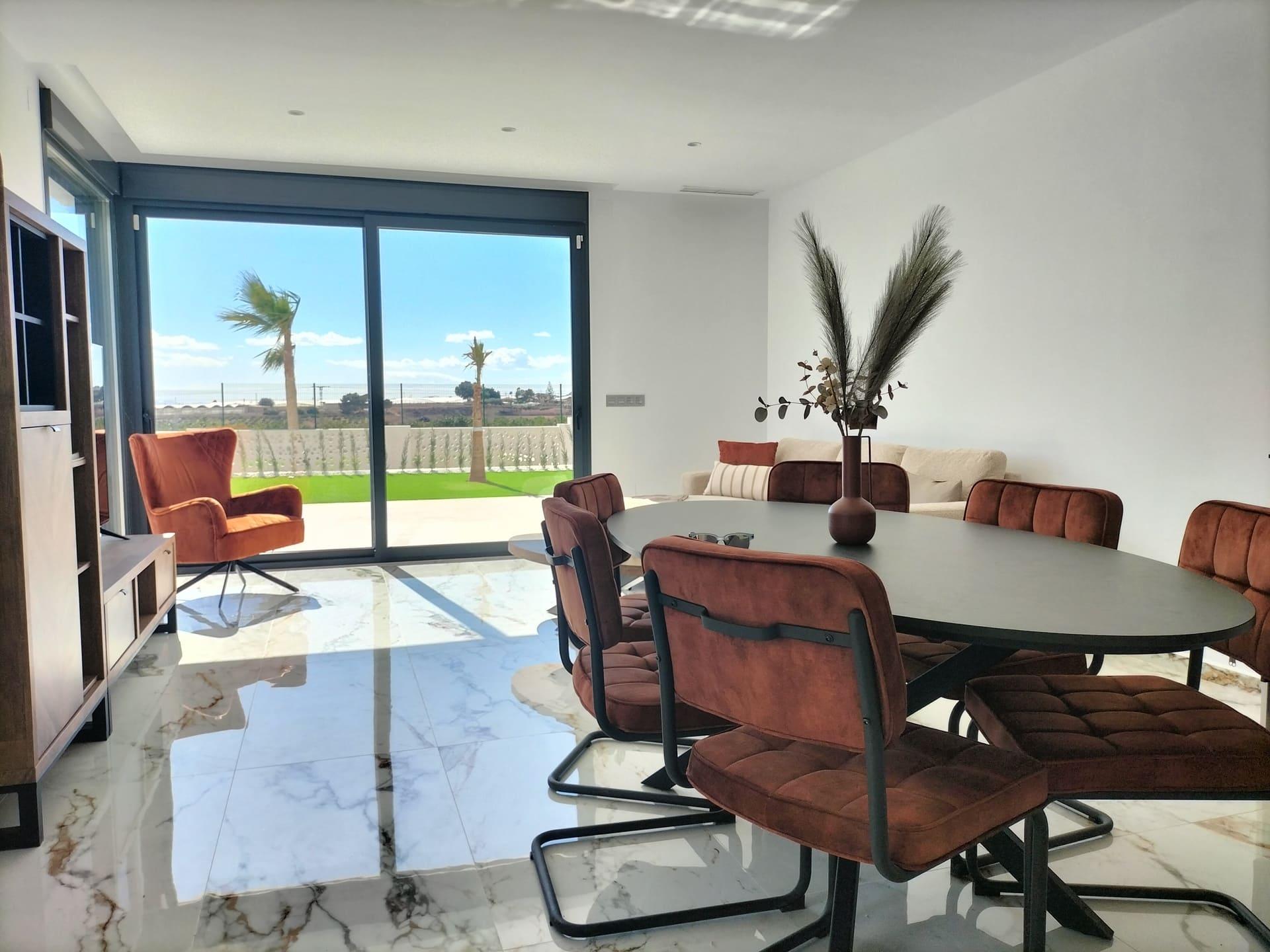 Kitchen integrated with living space in new-build villa, Pinar de Campoverde