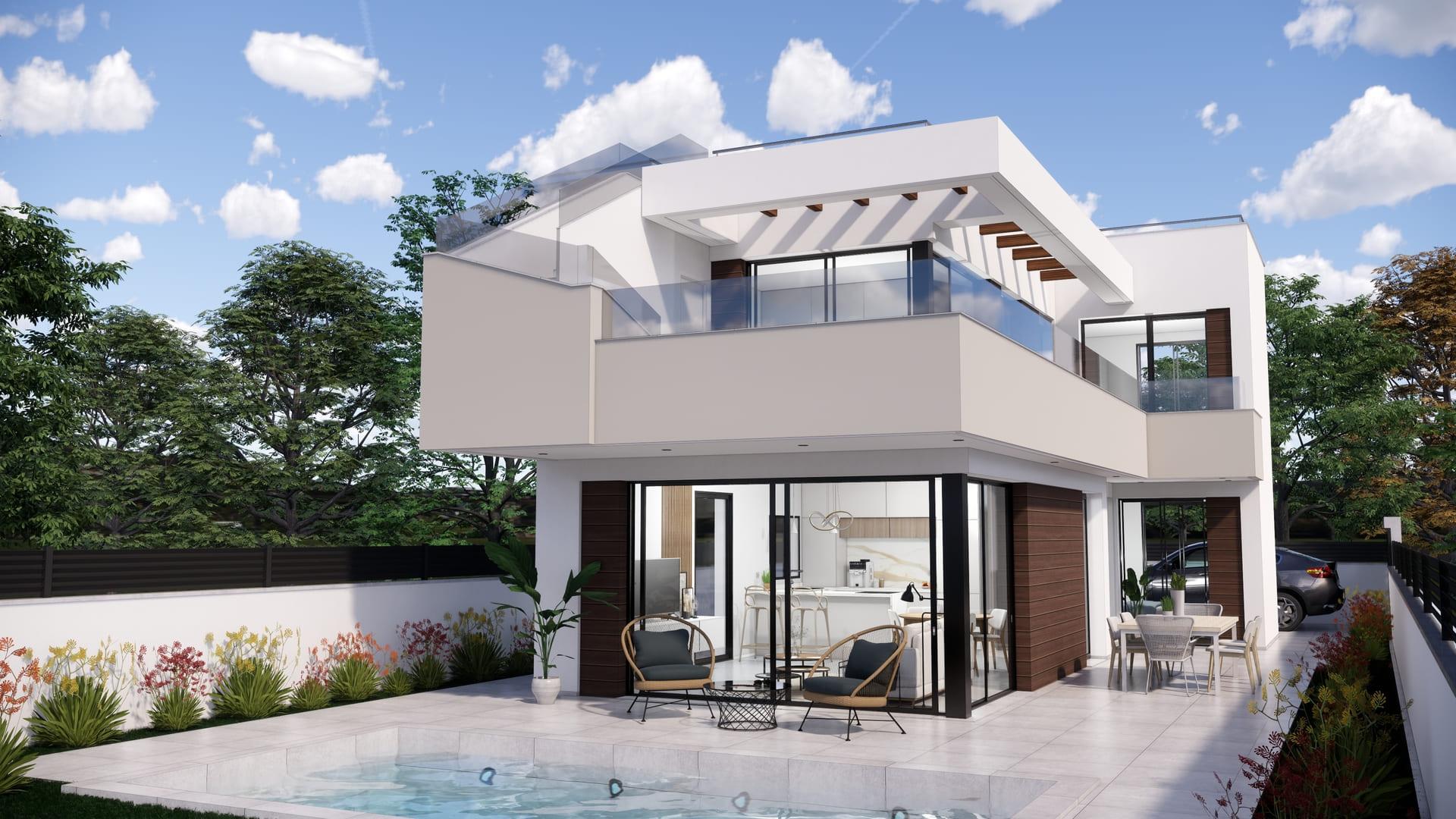 Double bedroom in 3-bedroom new-build villa, Pinar de Campoverde