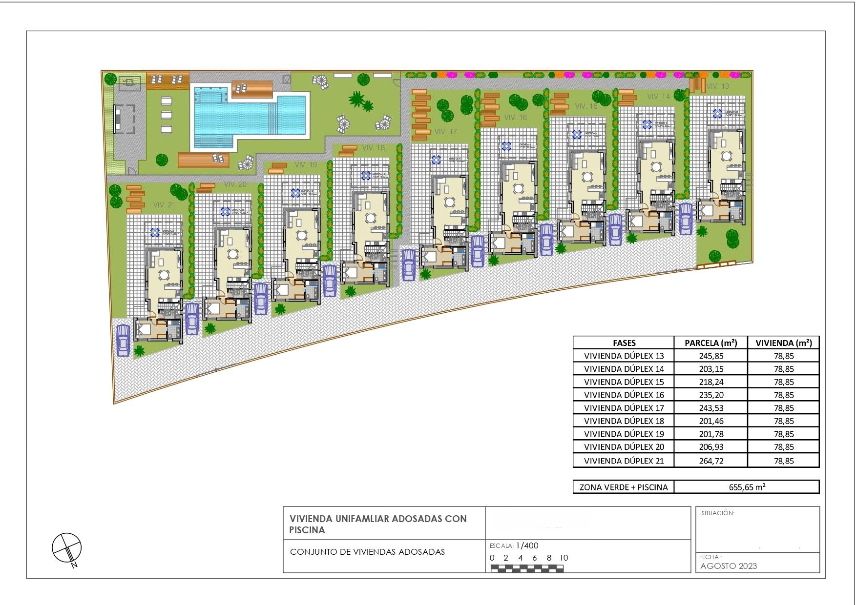 Floor plan of 3-bedroom villa in Pinar de Campoverde, Pilar de la Horadada