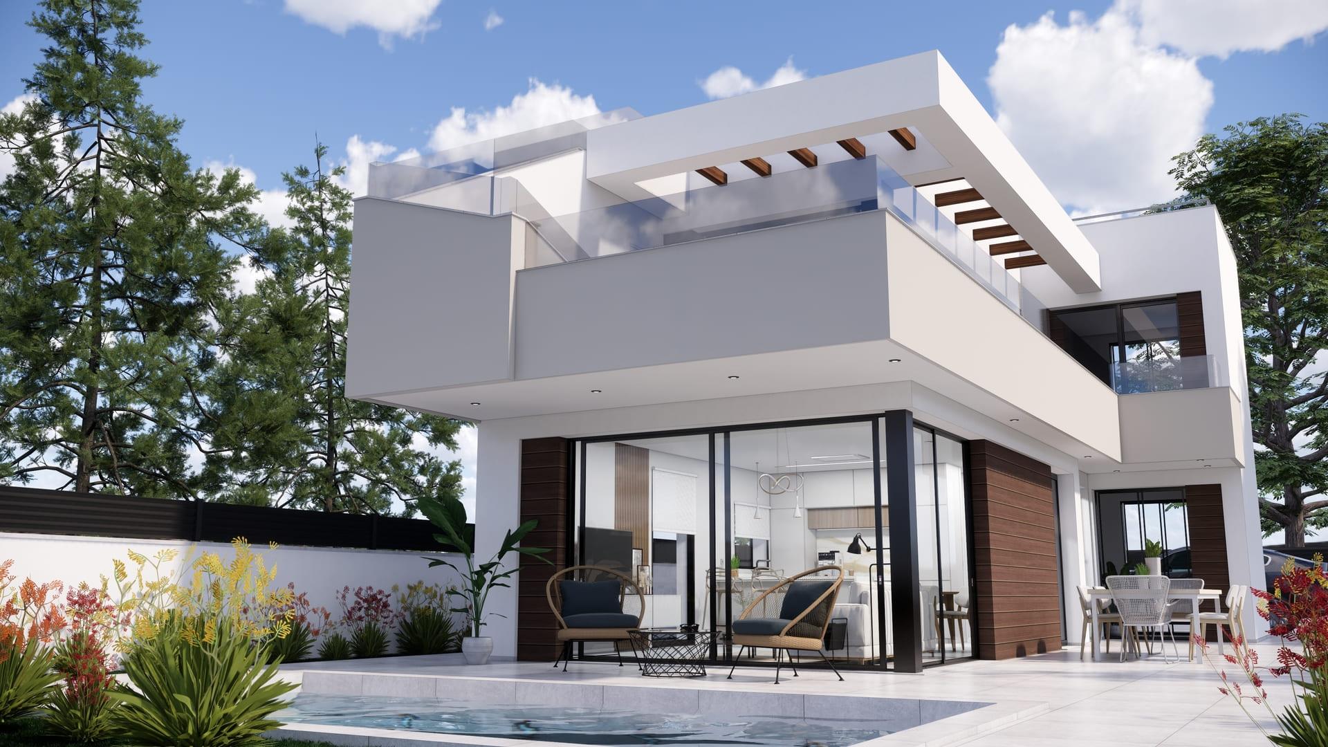 Second bathroom in 3-bedroom new-build villa, Pinar de Campoverde