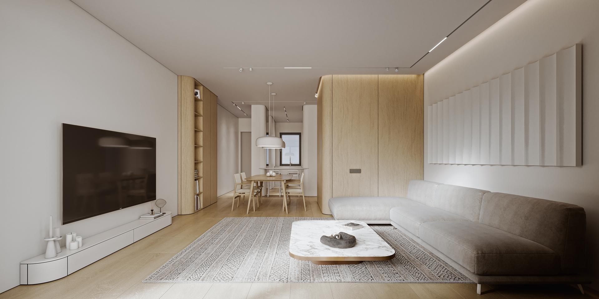 Floor plan of the 2-bedroom penthouse