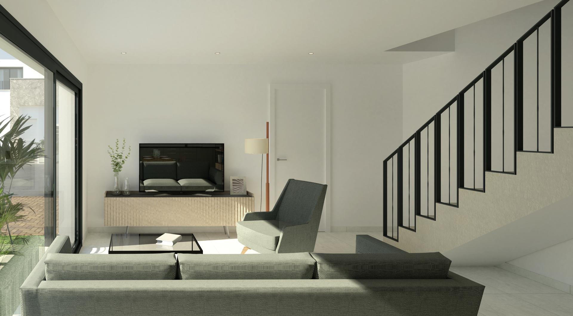 Communal pool area in new-build development, Monte y Mar Bajo, Gran Alacant