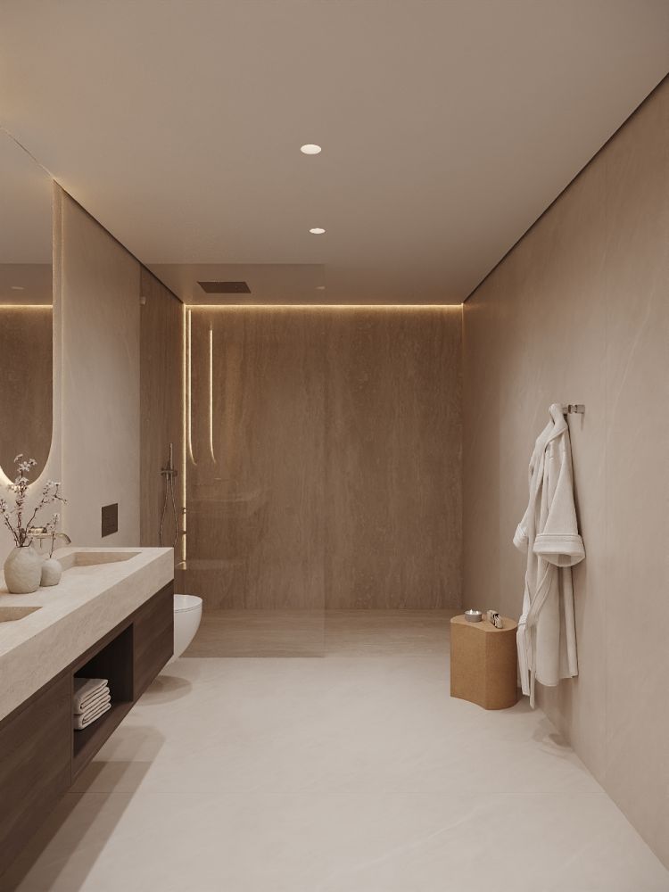 Living area with high ceilings in new-build penthouse, Nueva Milla De Oro