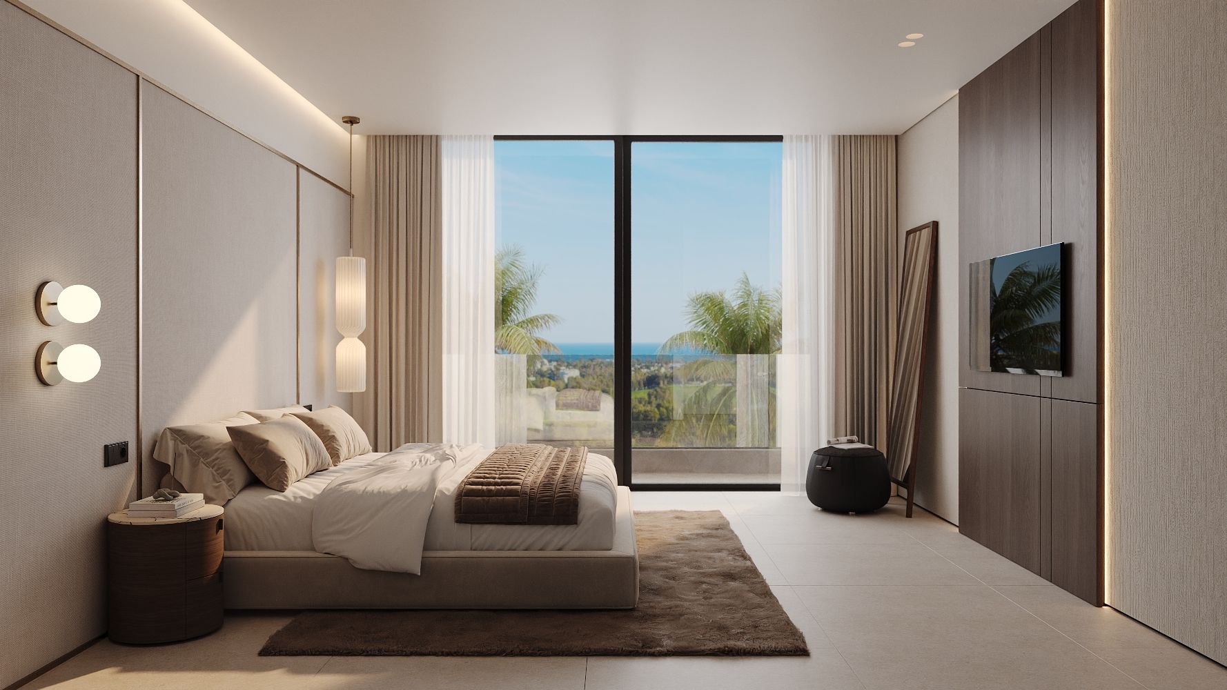 Master en-suite bathroom, new-build penthouse, Nueva Milla De Oro, Estepona