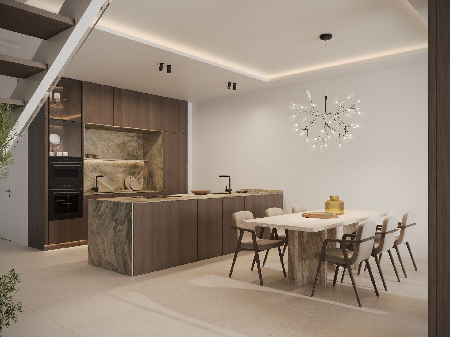 Ground-floor communal area and lift access, Nueva Milla De Oro development