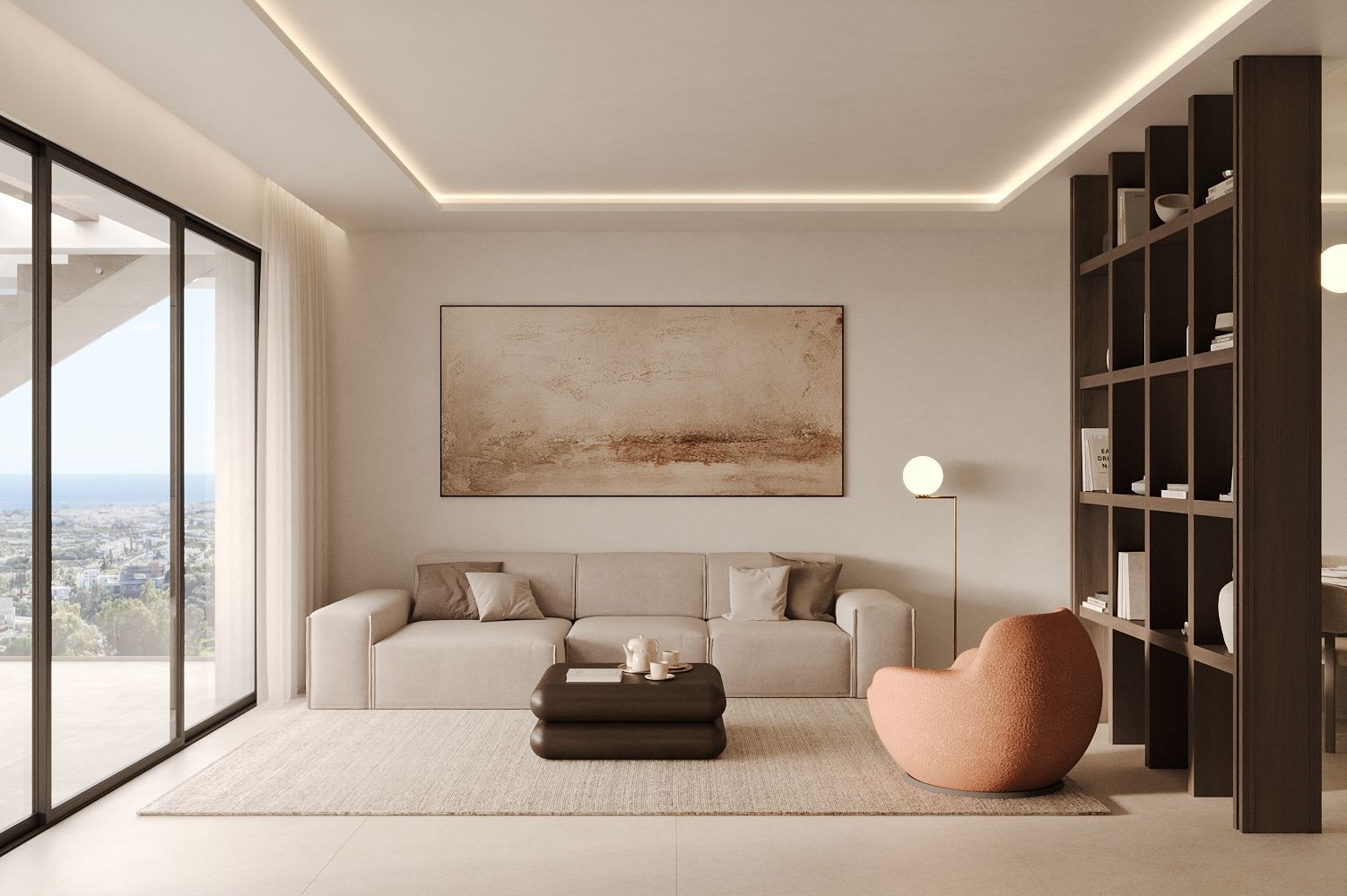 Upper solarium with mountain backdrop, penthouse in Nueva Milla De Oro