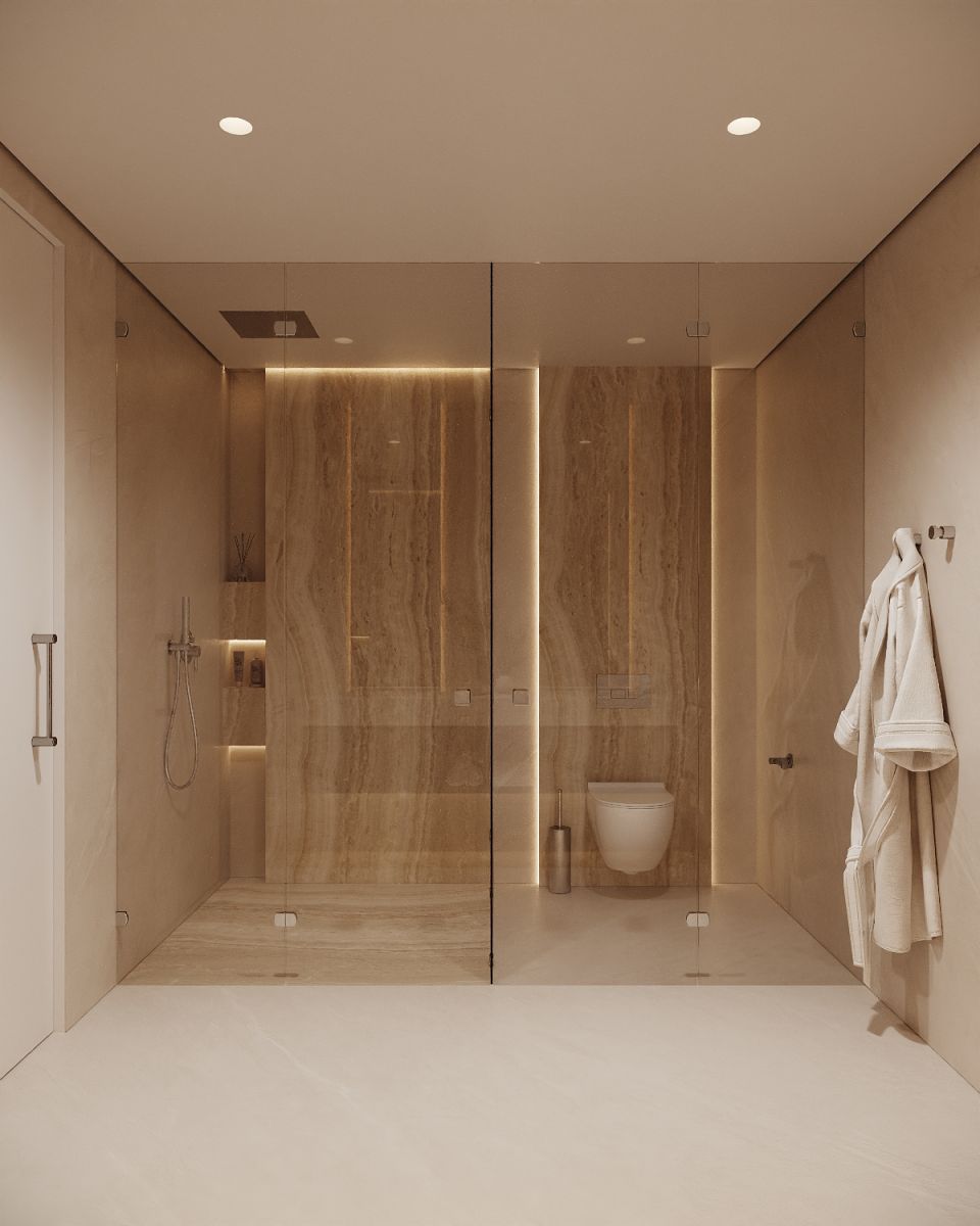 Interior hallway with storage, new-build 3-bedroom penthouse, Estepona