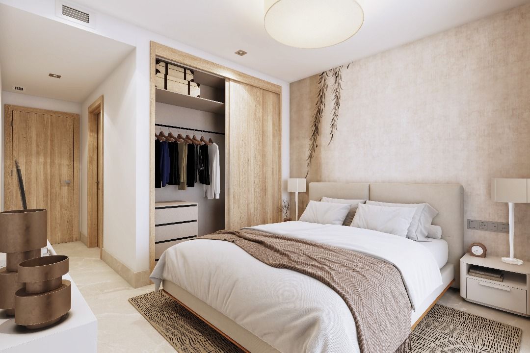 Bathroom vanity unit and mirror, 3-bedroom penthouse, Mijas