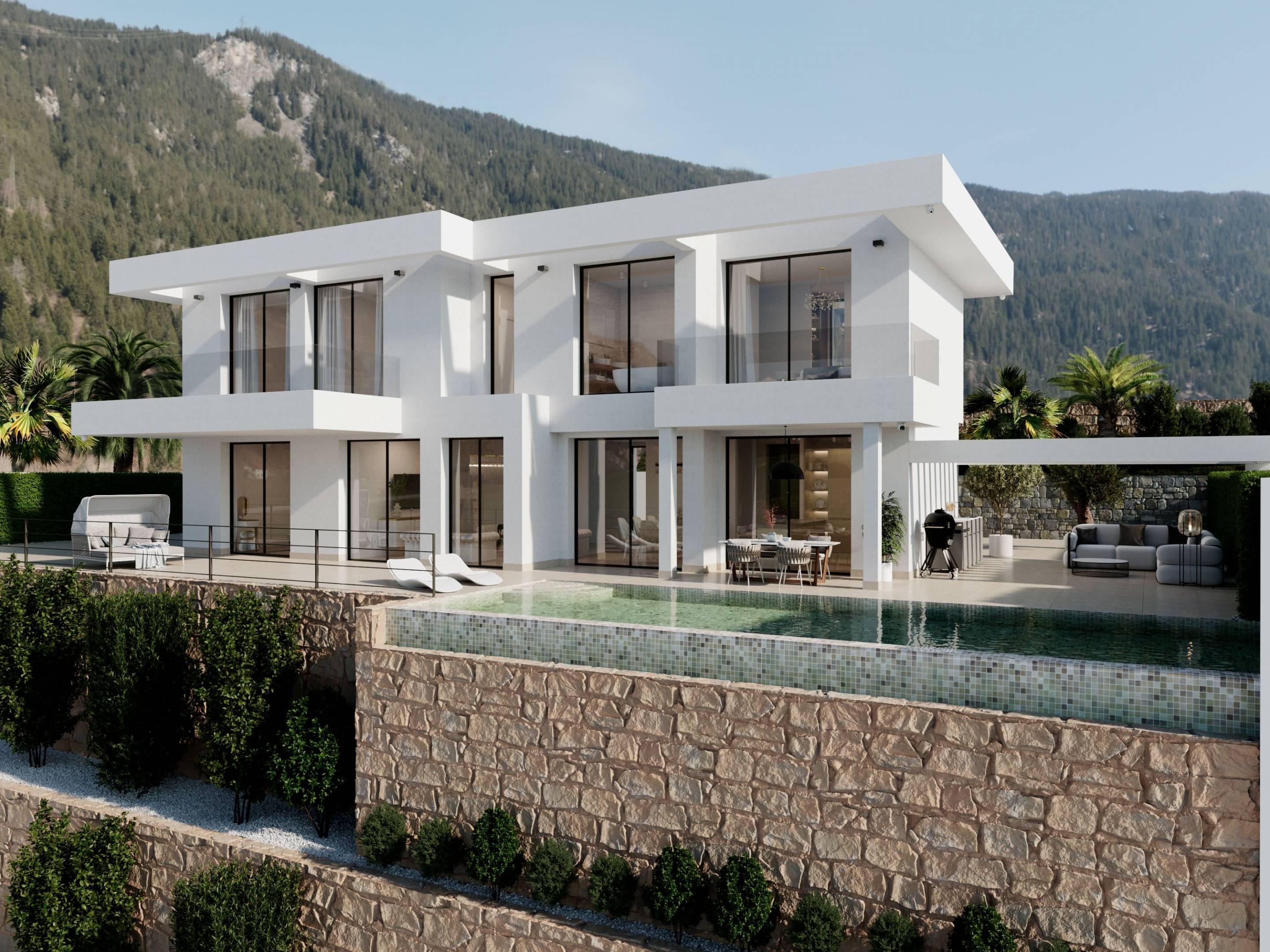 Bedroom in 5-bedroom new-build villa, Sierra Cortina, Finestrat