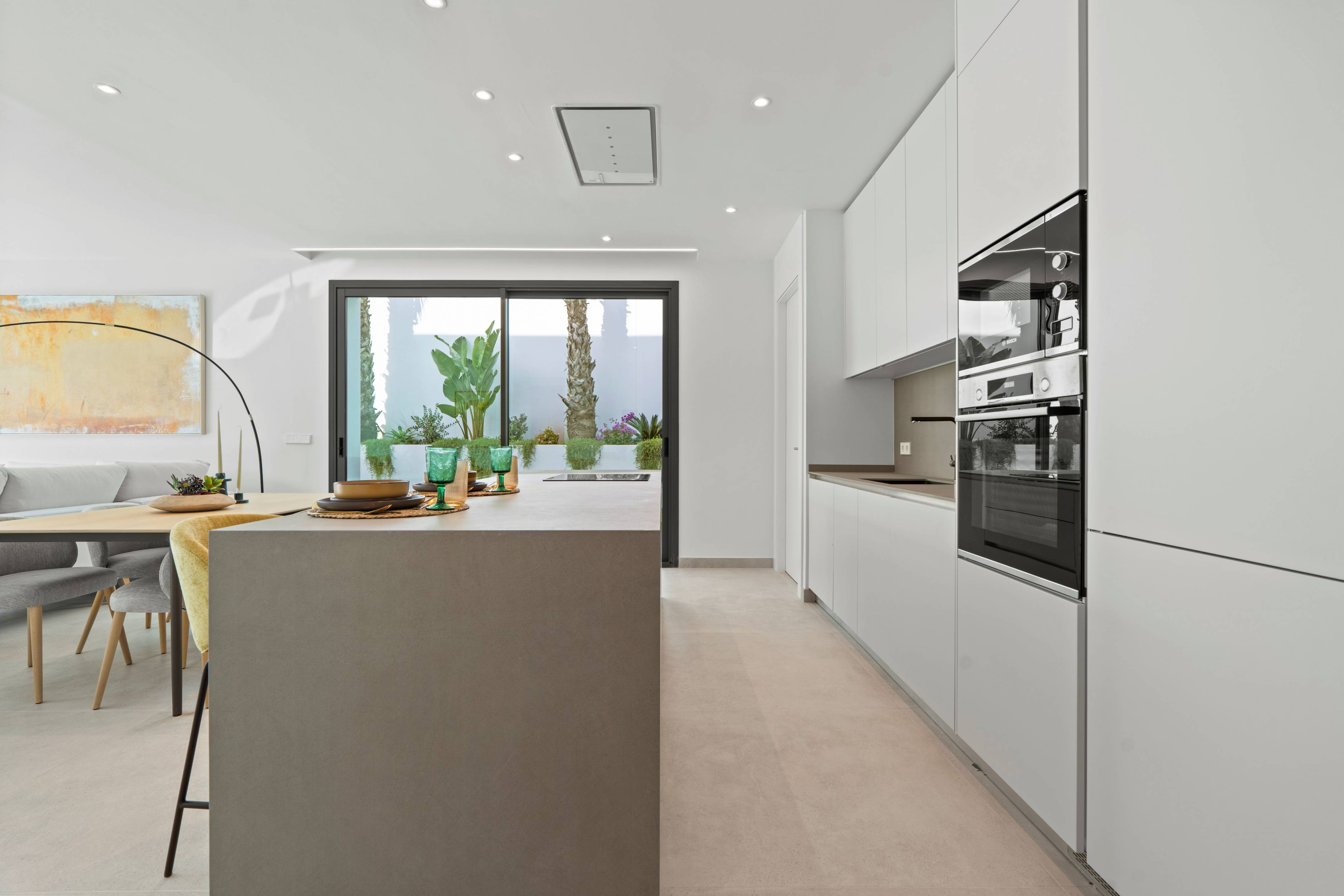 Solarium terrace with panoramic view in new-build villa, Rincón de Loix