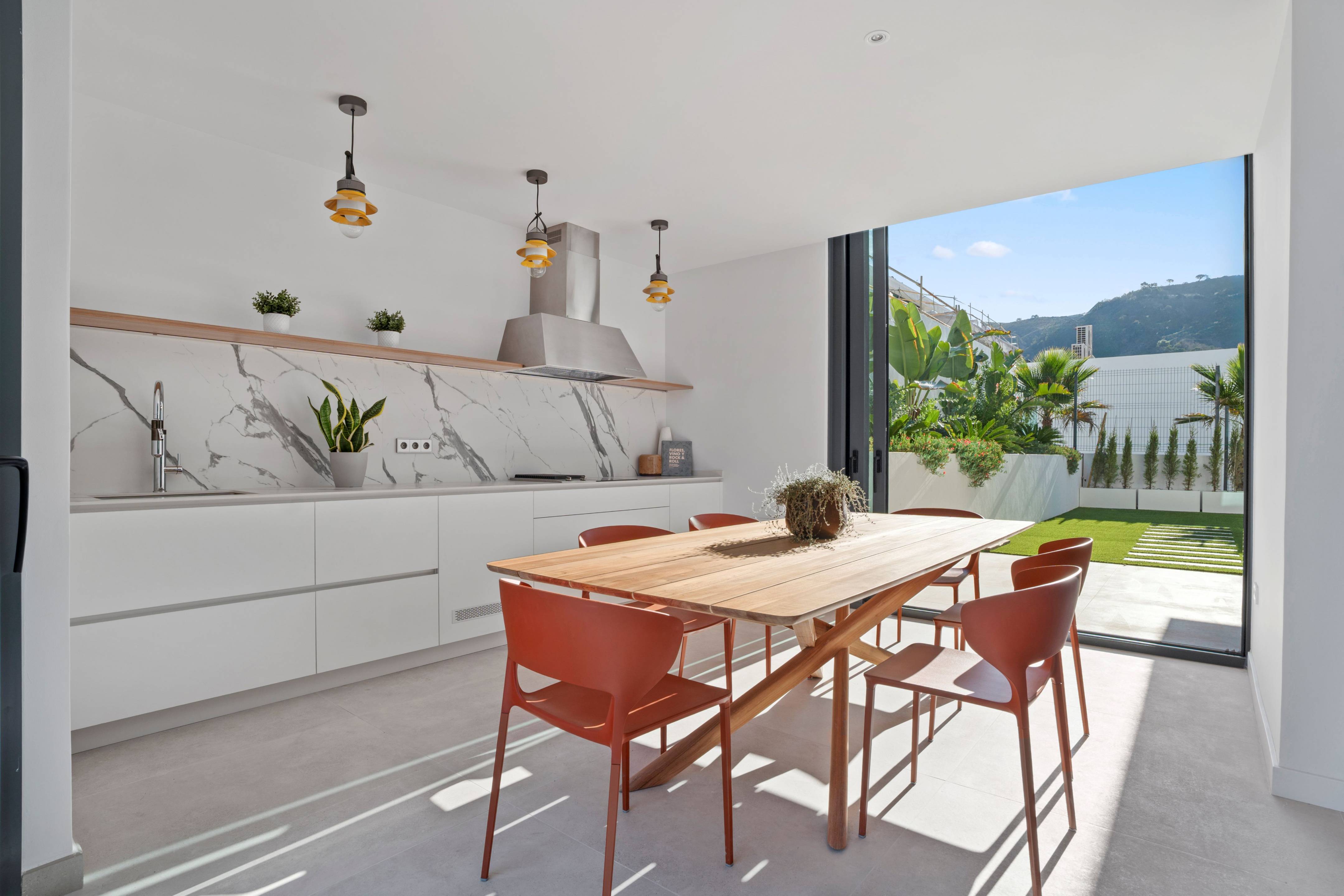 Garage interior in 4-bedroom new-build villa, Rincón de Loix, Benidorm