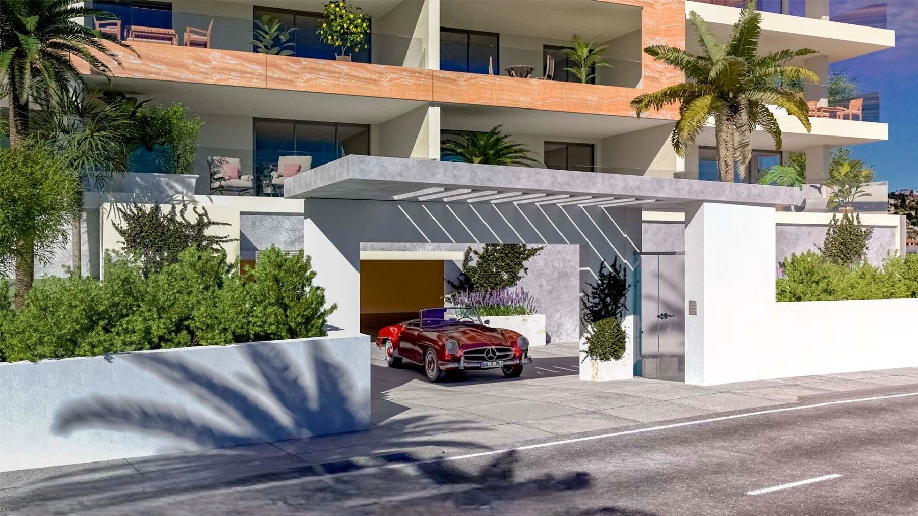 Hallway in new-build 3-bedroom penthouse, El Higuerón, Fuengirola