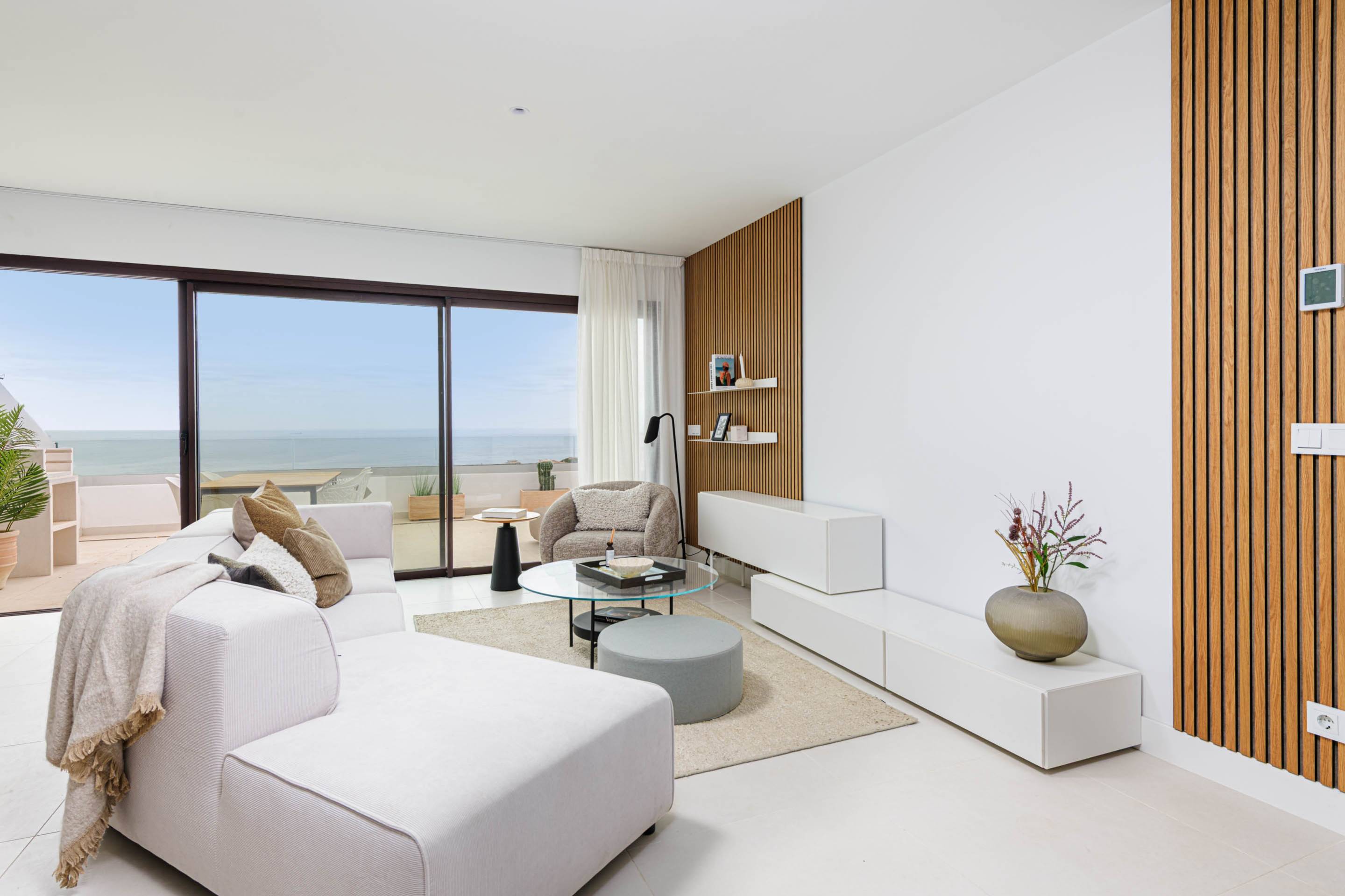 Communal area of new-build residential development, El Higuerón