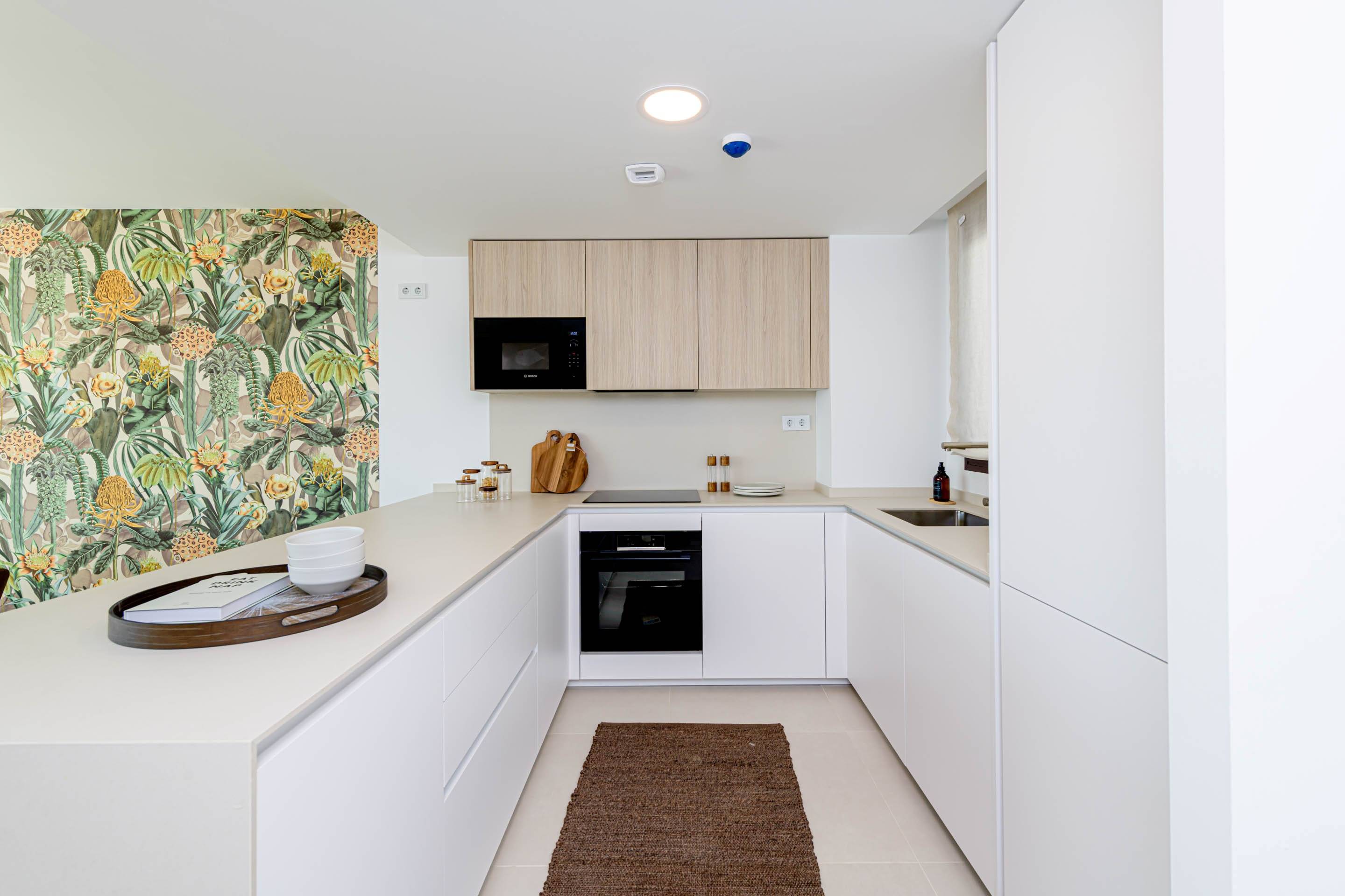 Living and dining open-plan space in 193m2 penthouse, El Higuerón