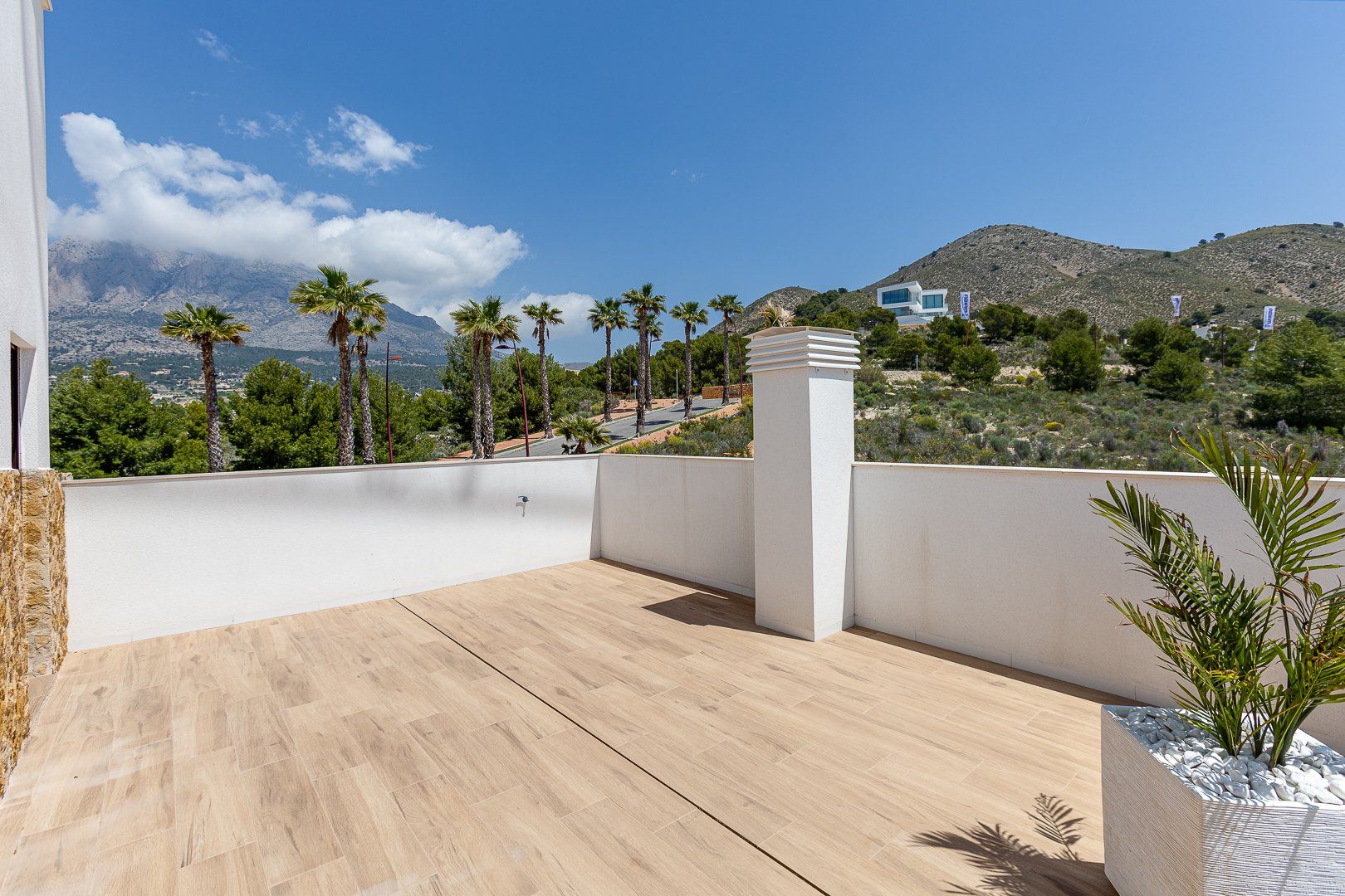 Exterior front elevation of villa, Golf Bahía, Finestrat
