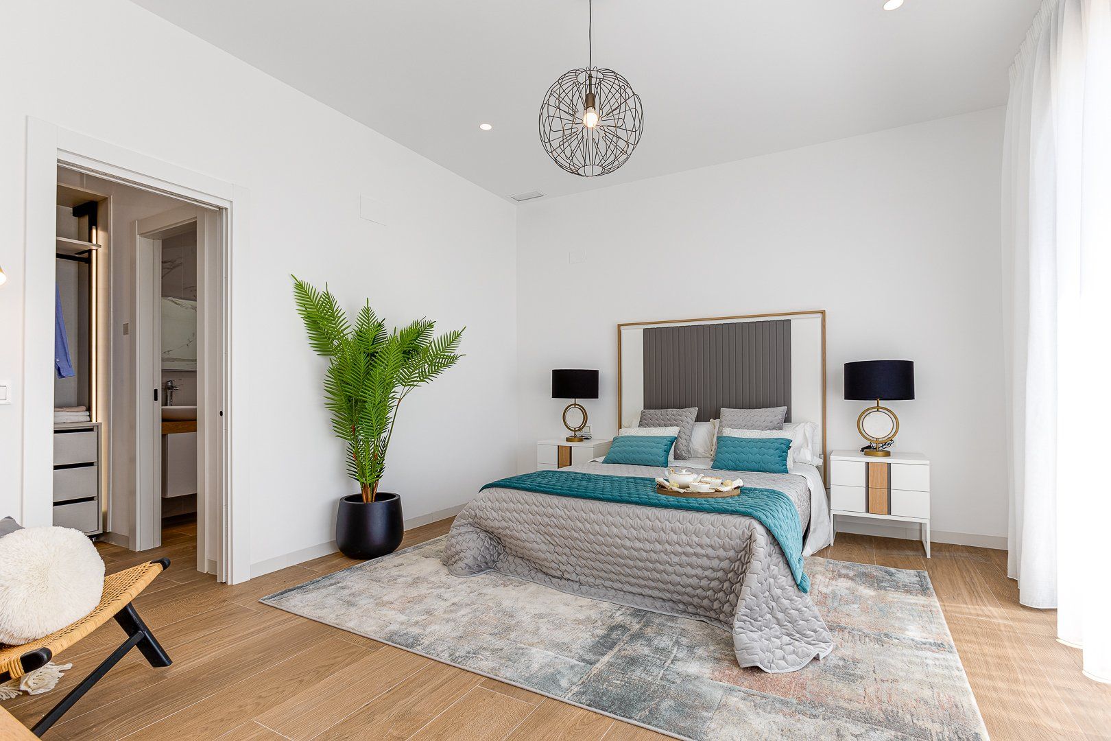 Built-in storage detail, 3-bedroom villa, Golf Bahía, Finestrat