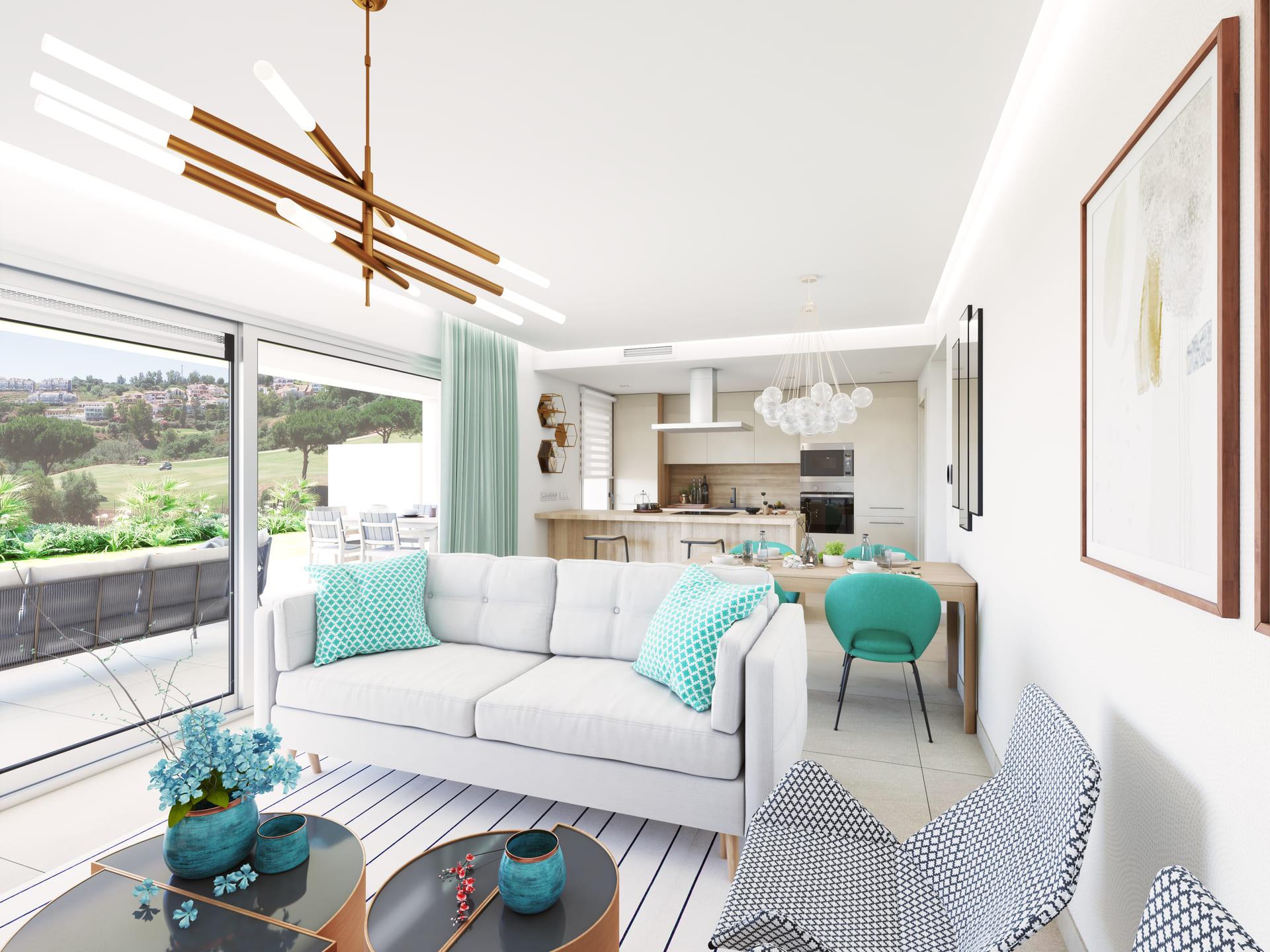 Master bedroom in 3-bedroom penthouse, La Cala Golf, Mijas